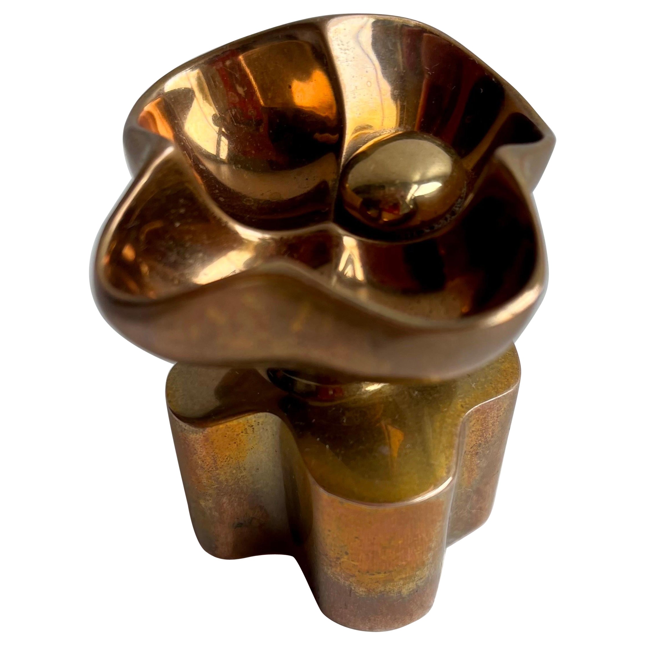 Solid Brass Paper Weight  by Oscar de la Renta, No 061, Paris