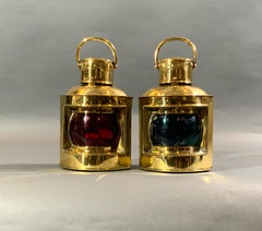 Solid Brass Port and Starboard Boat Lanterns