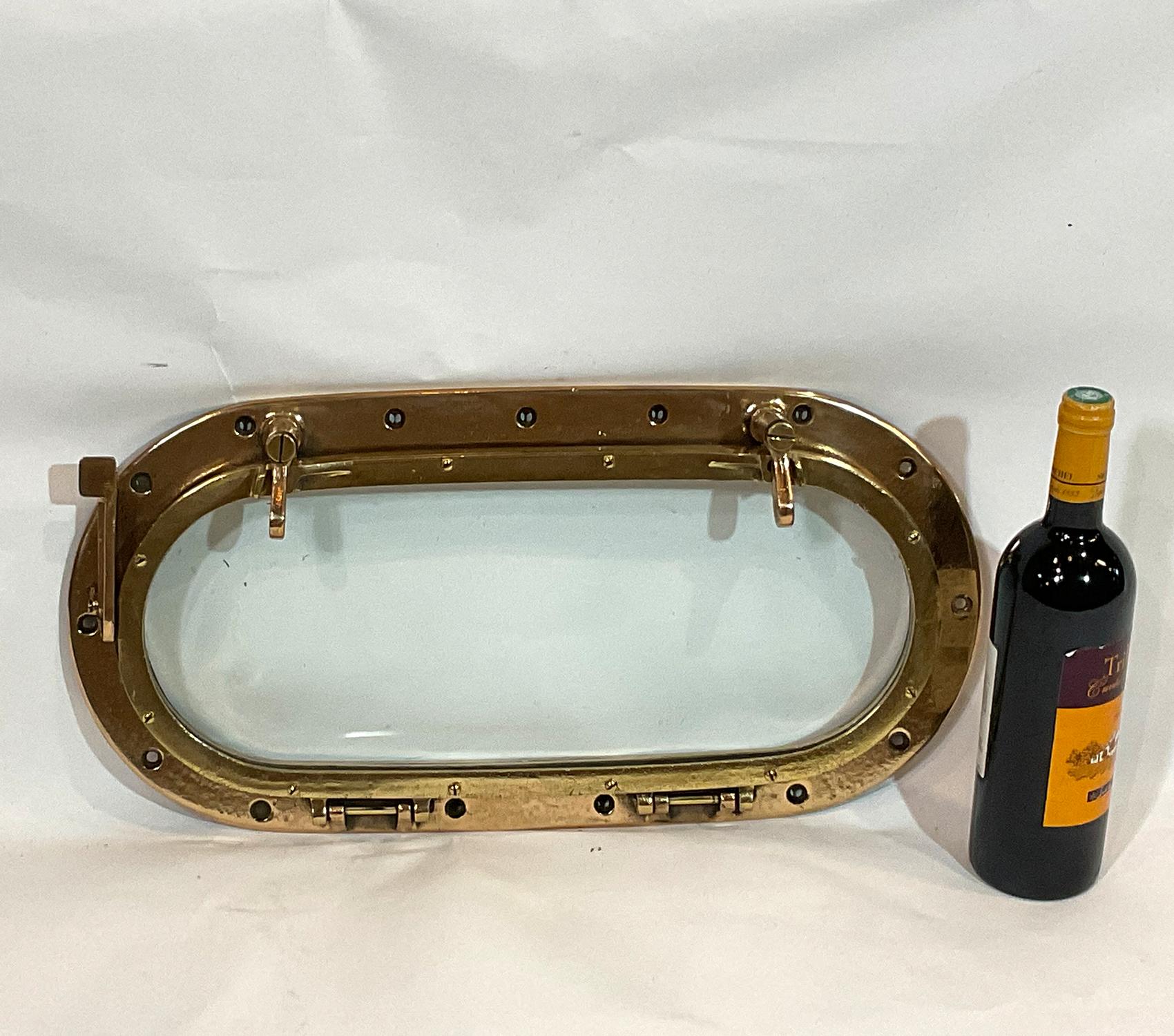 North American Solid Brass Porthole from a Yacht For Sale