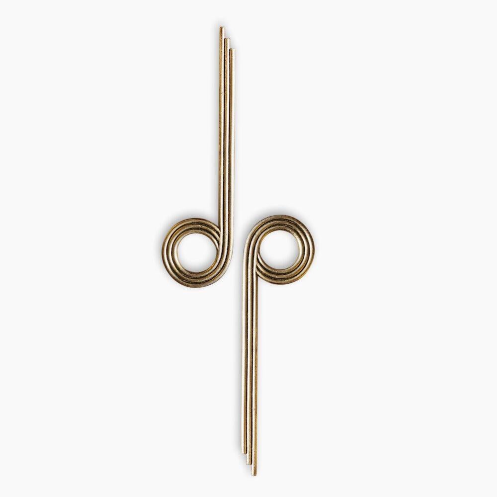 PT/AD/08 Solid brass door pull 49 cm Art Deco collection In New Condition For Sale In Marrakech, MA