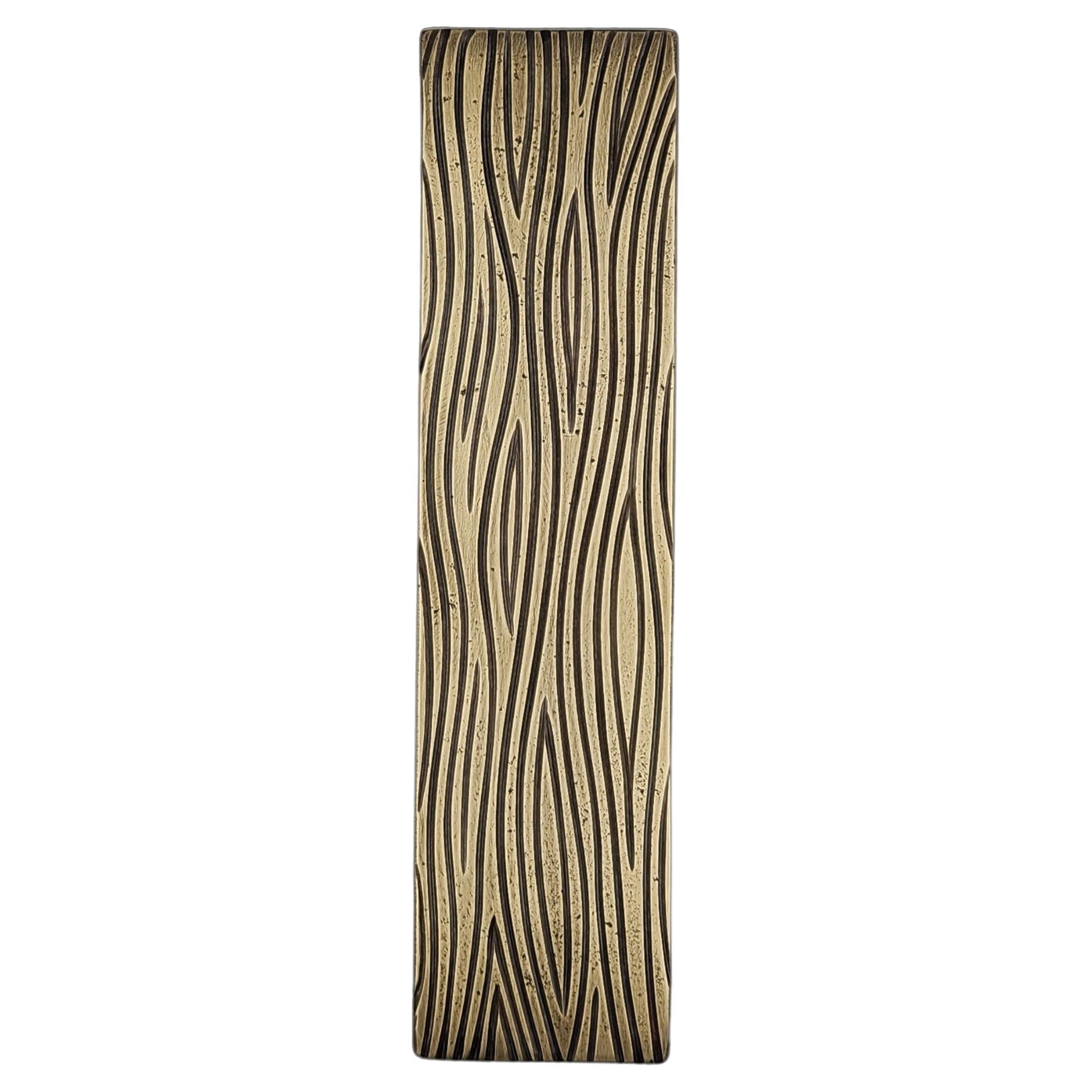 Maniglia in ottone massiccio della collezione Earth Prints 30/7,5 cm