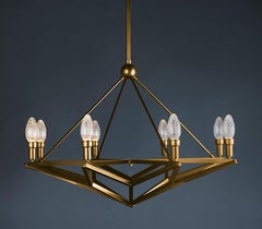 Solid Brass Regalio Outdoor Chandelier by Elisterno