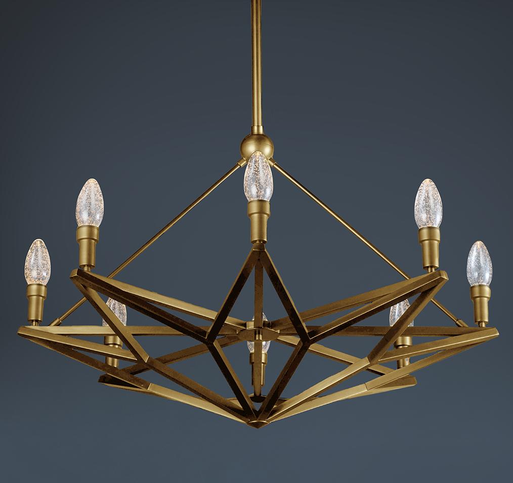 Art Déco Lampadario per esterni Regalio in ottone massiccio di Elisterno in vendita