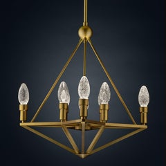 Solid Brass Regalio Outdoor Pendant Chandelier by Elisterno