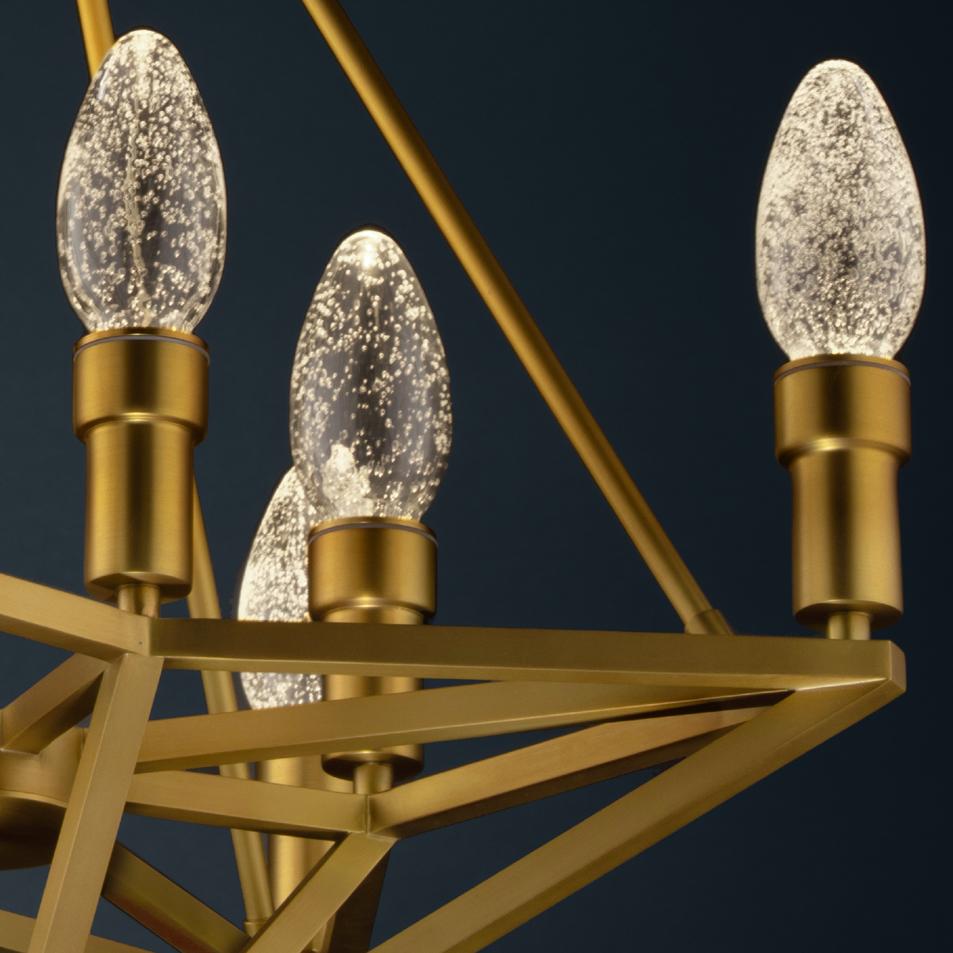 Chinese Solid Brass Regalio Outdoor Pendant Chandelier by Elisterno For Sale
