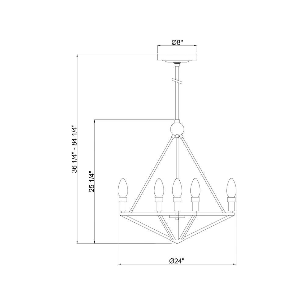 Solid Brass Regalio Outdoor Pendant Chandelier by Elisterno For Sale 1