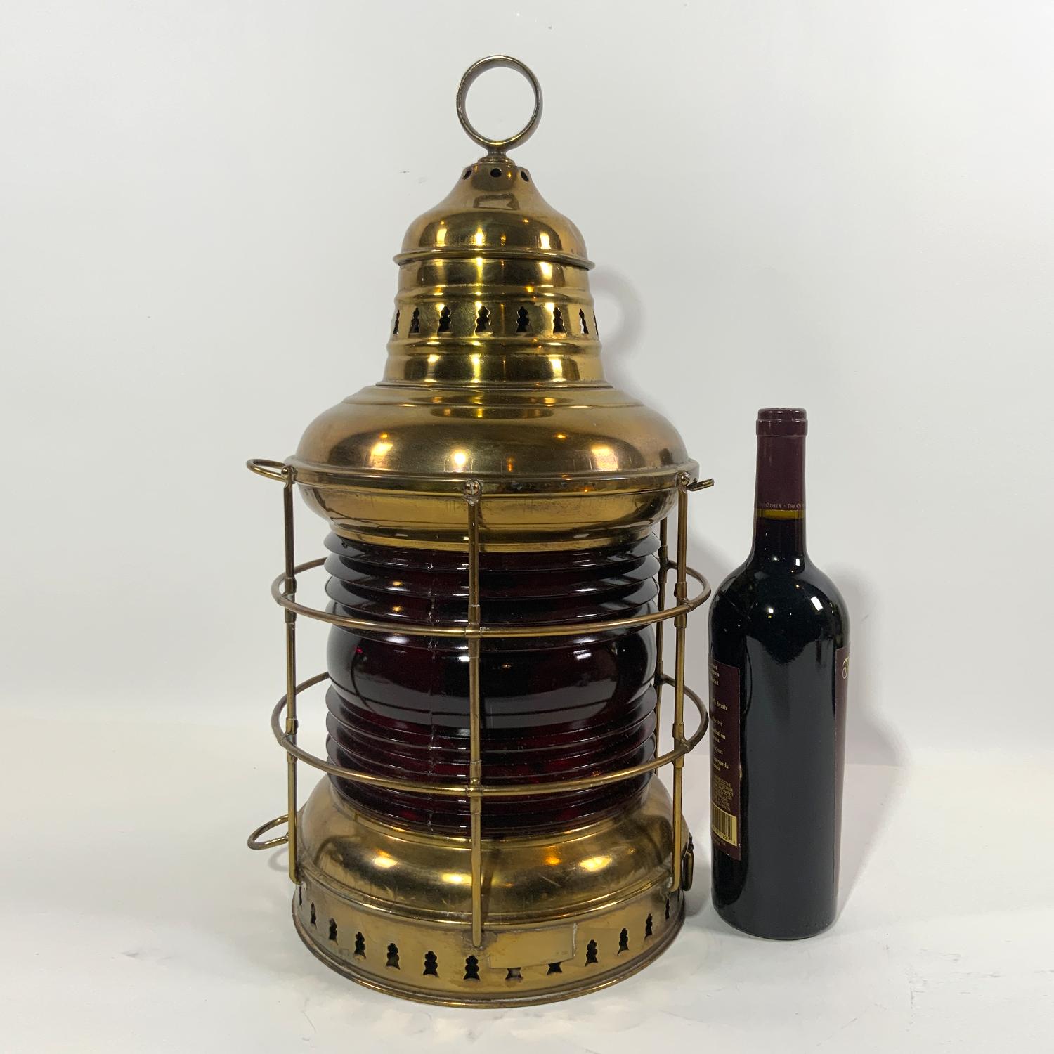 antique brass ship lantern