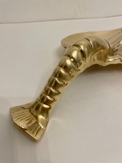 Solid  Brass Sculptural Lobster Dish FREE QUICK SHIP