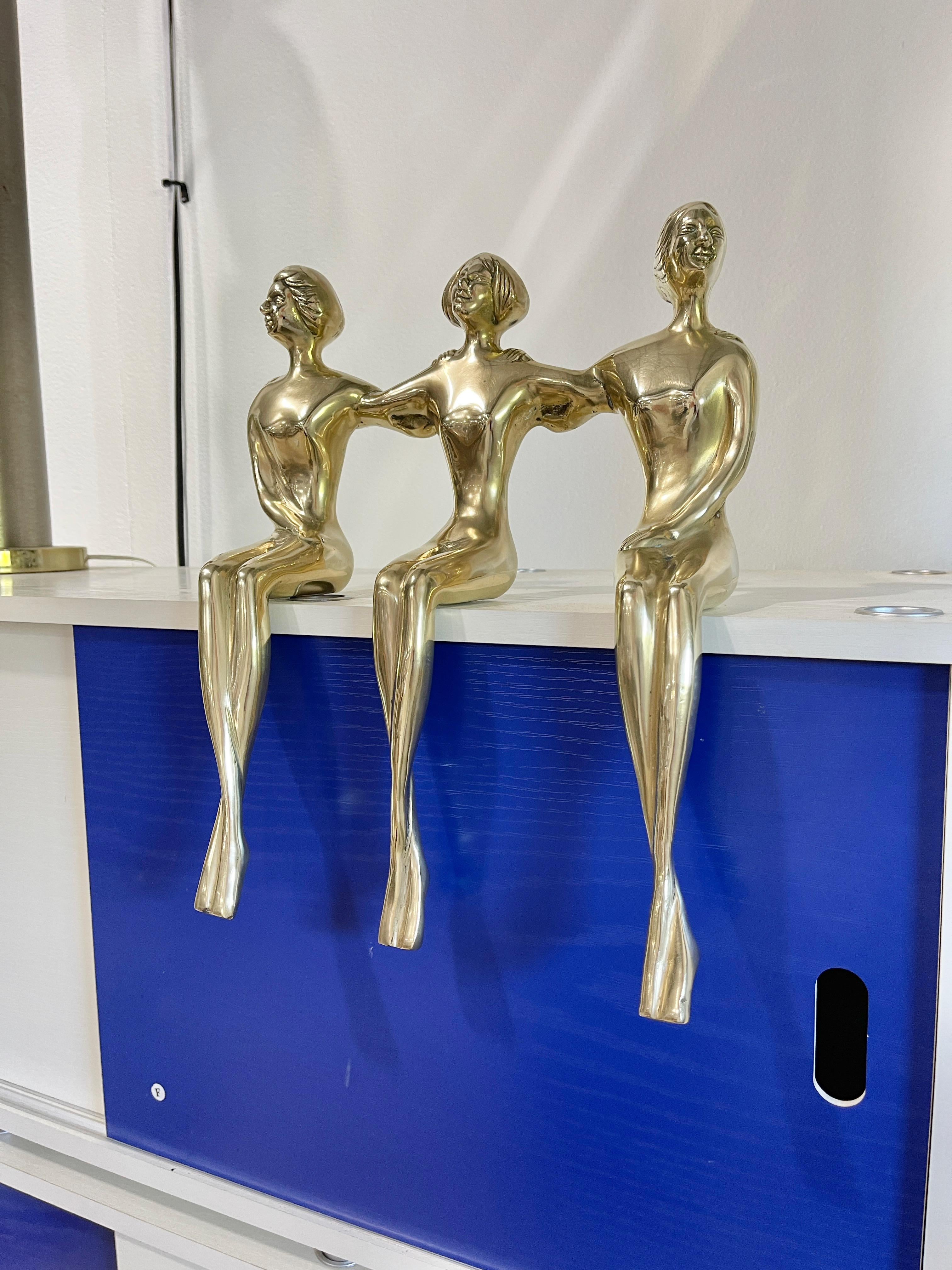 Modern Solid Brass Shelf Sitters by Dolbi Cashier