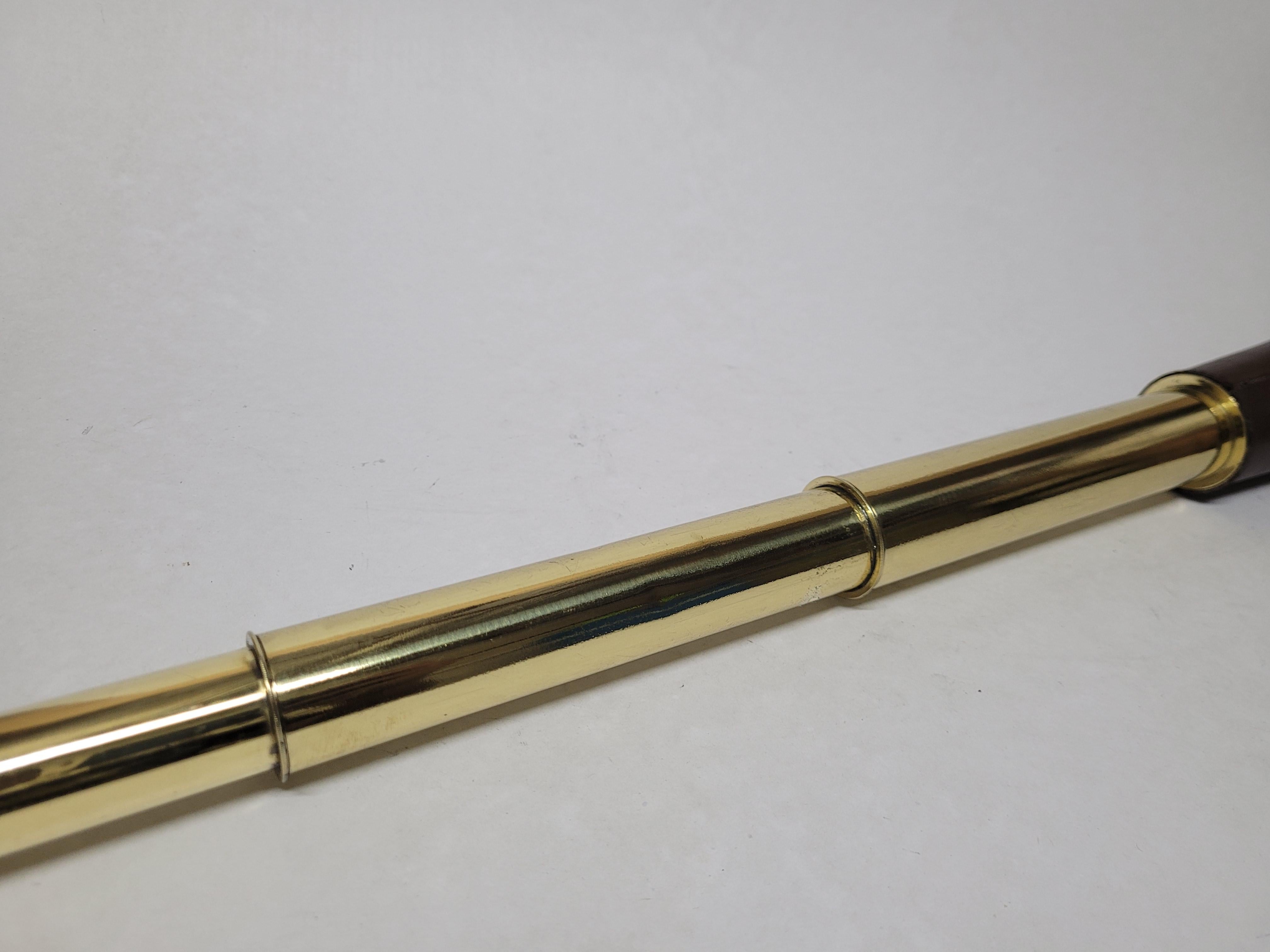 Solid Brass Ship Captains Telescope For Sale 5