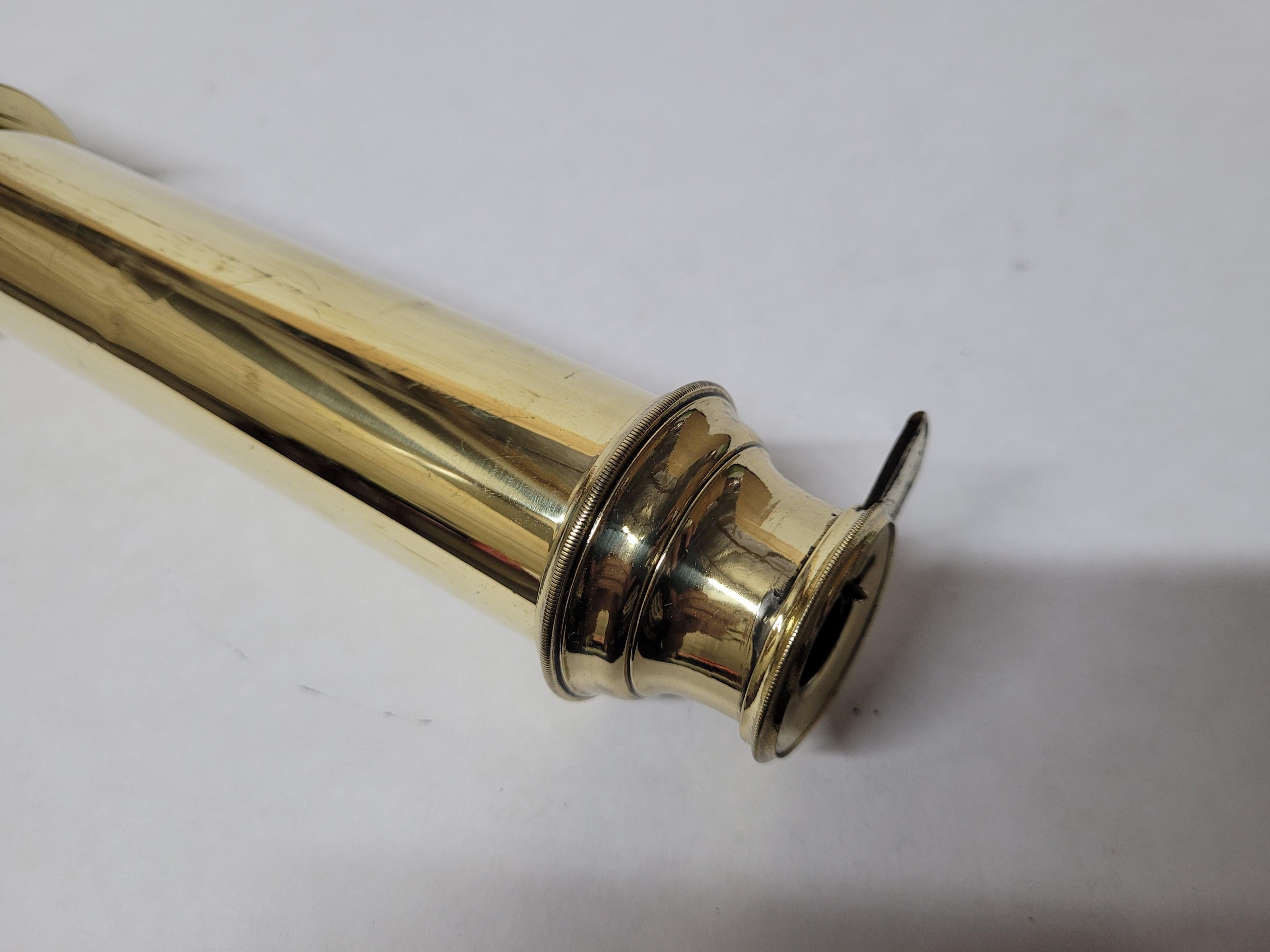 Solid Brass Ship Captains Telescope For Sale 6