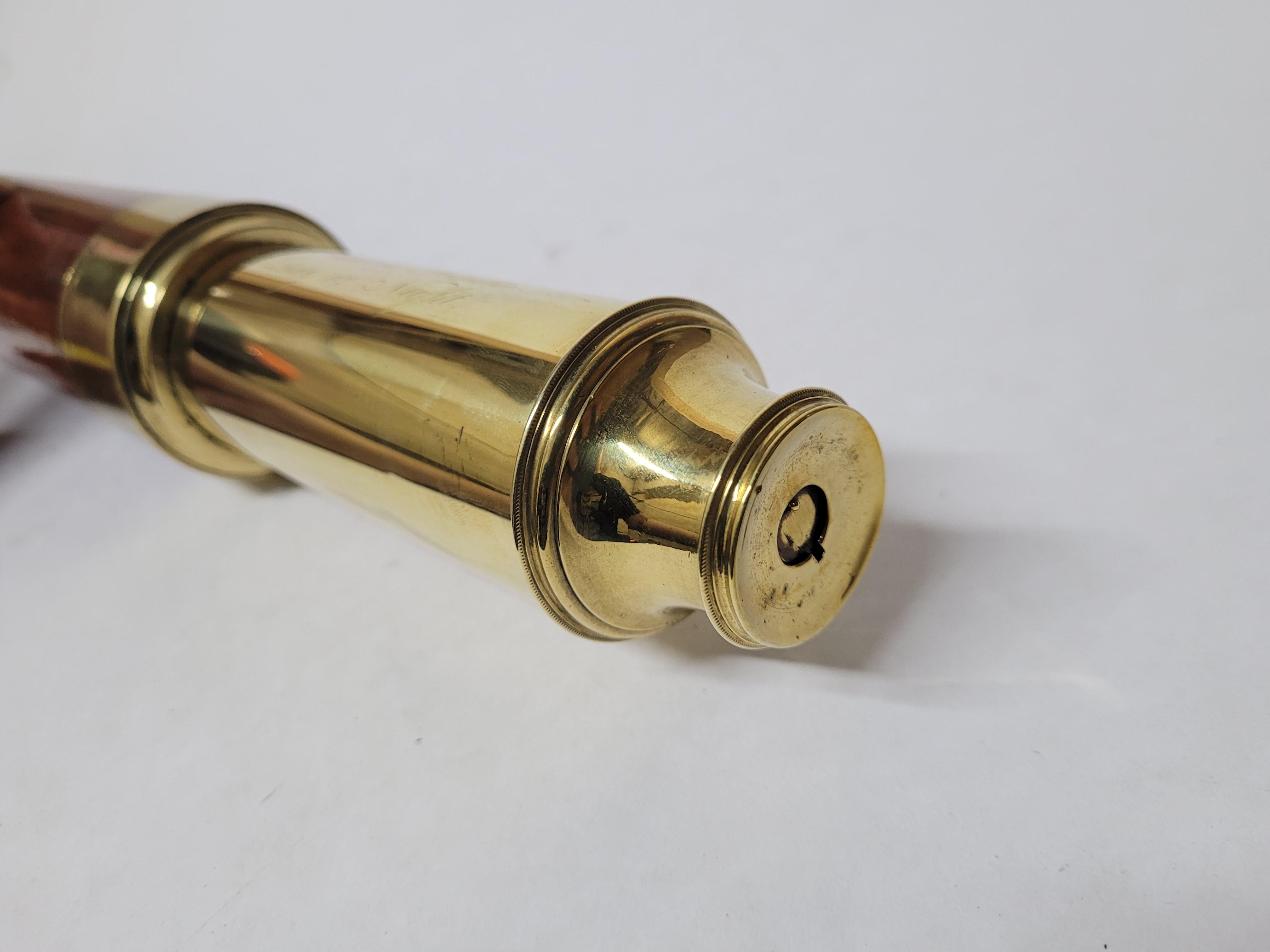 Solid Brass Ship Captains Telescope For Sale 6