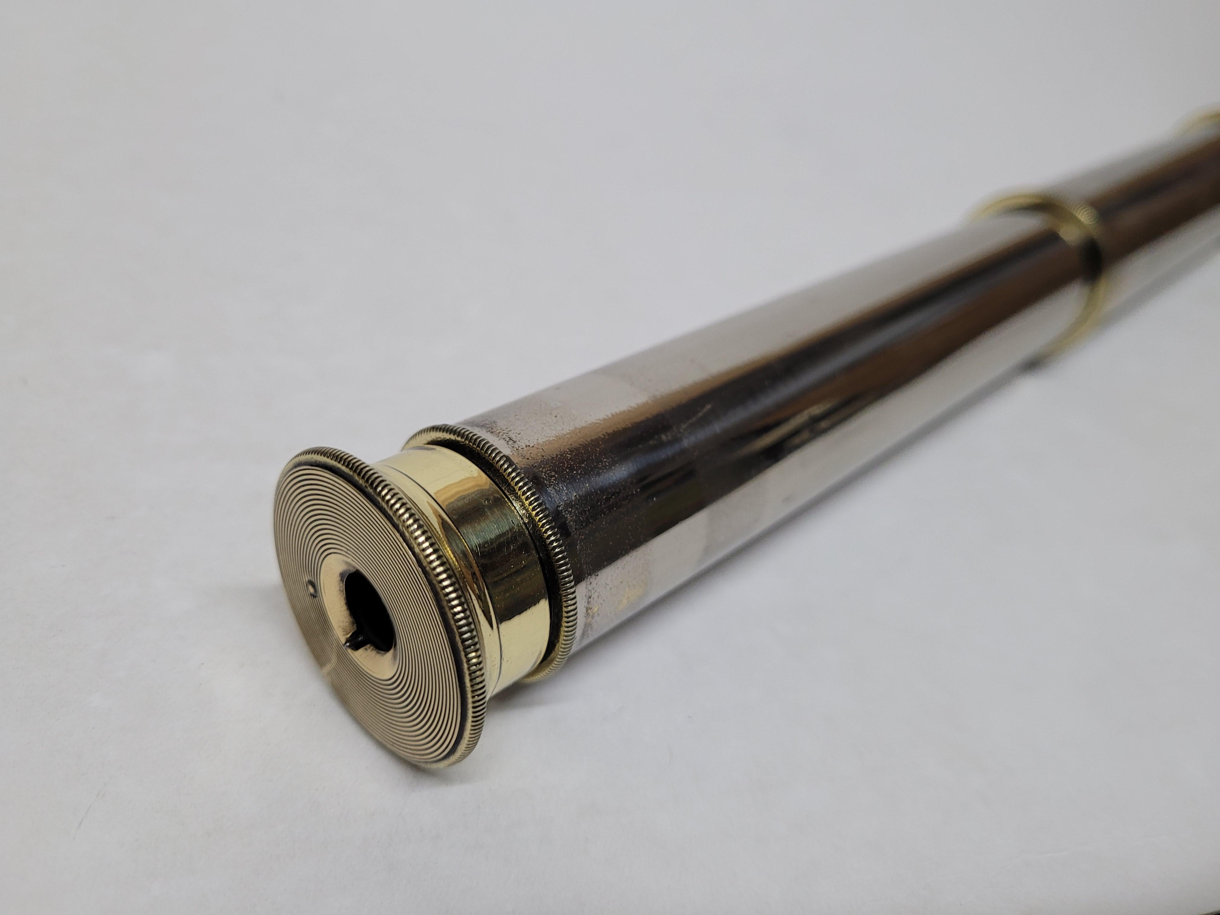 Solid Brass Ship Captains Telescope For Sale 6