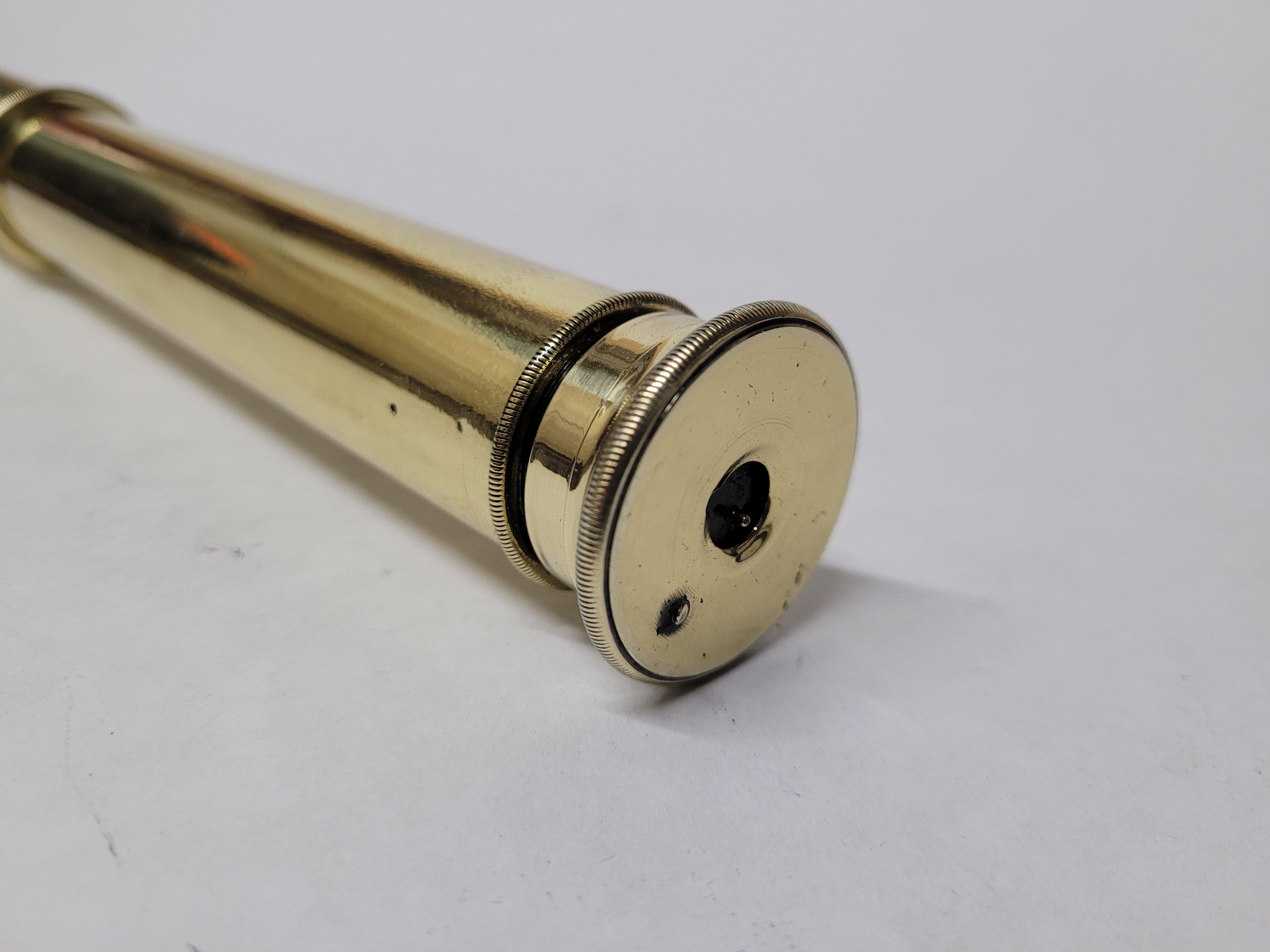 Solid Brass Ship Captains Telescope For Sale 7