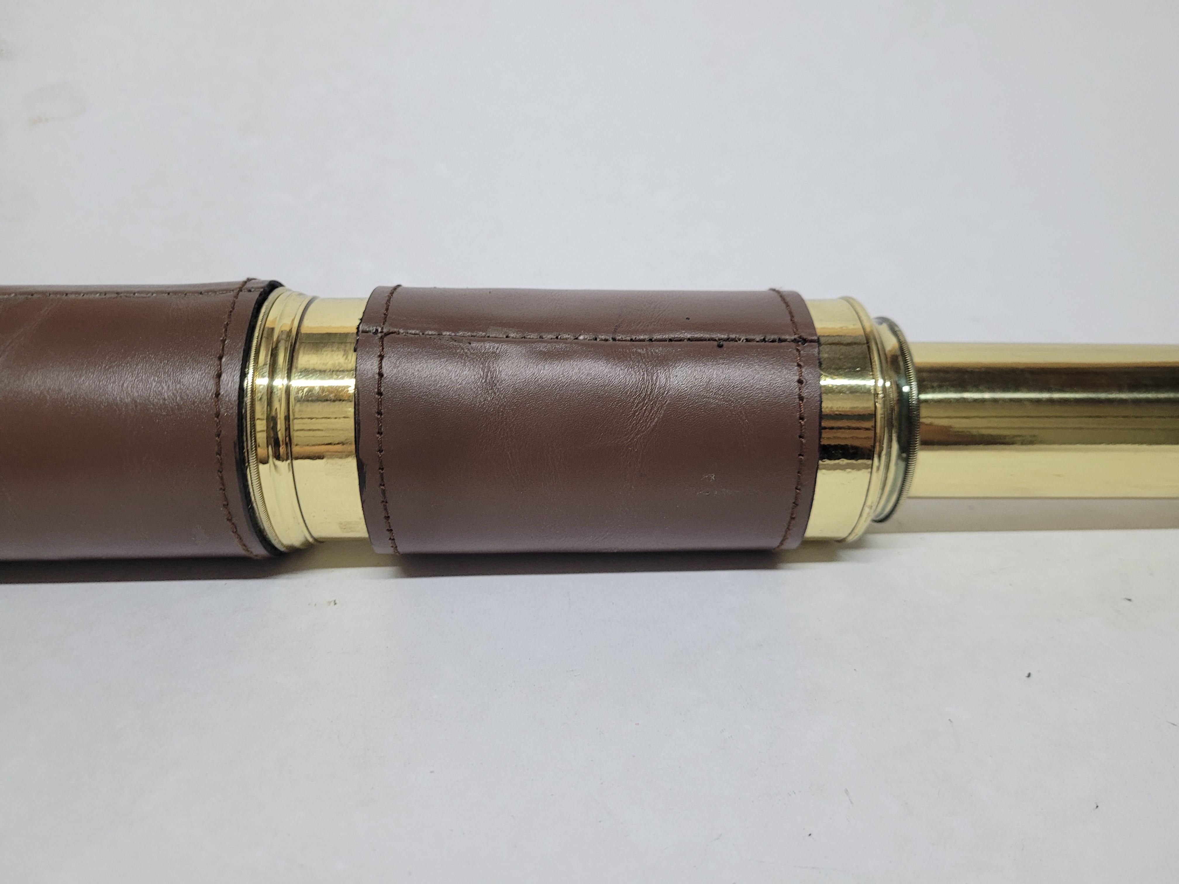 Solid Brass Ship Captains Telescope For Sale 9