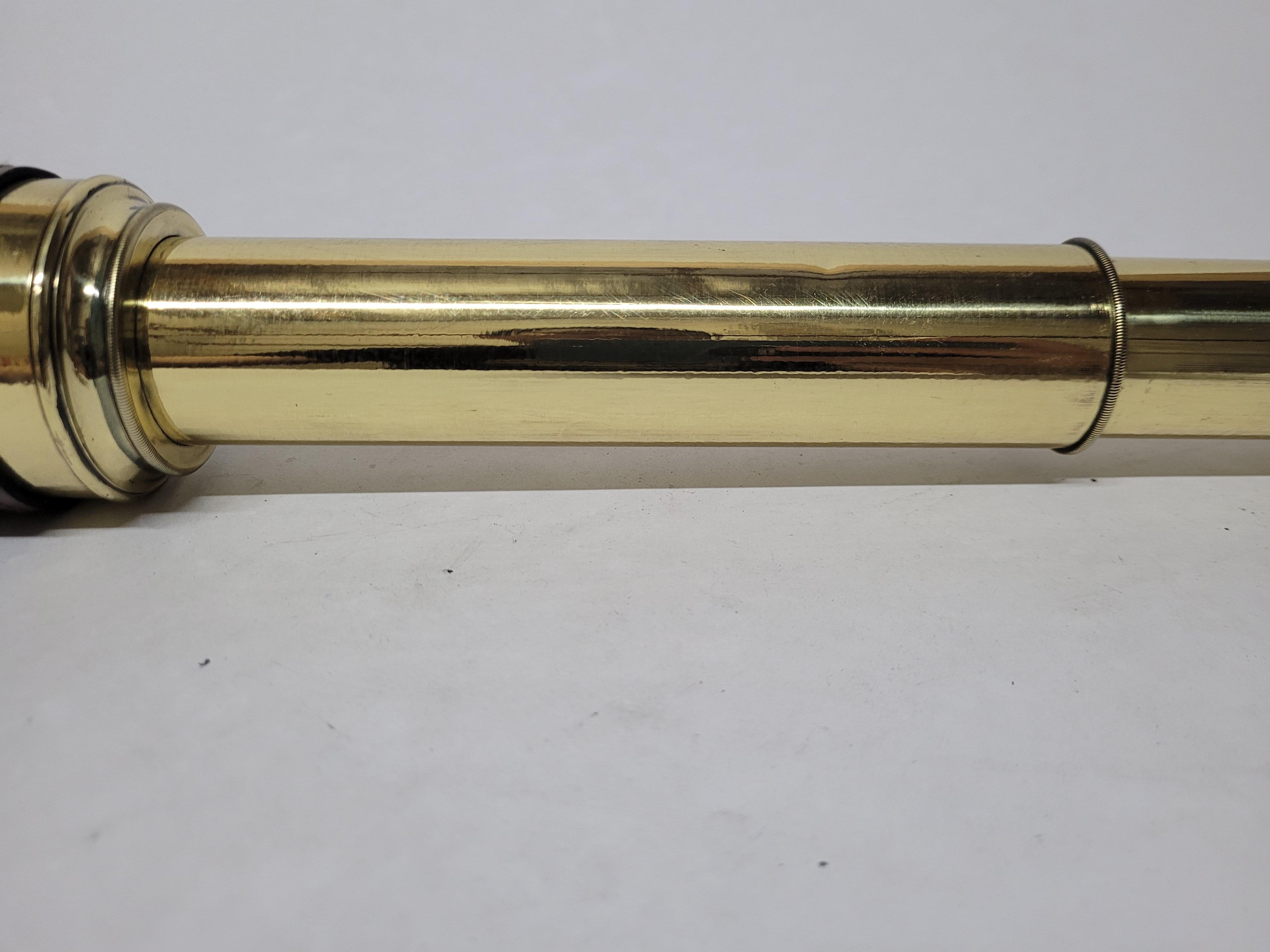 Solid Brass Ship Captains Telescope For Sale 10