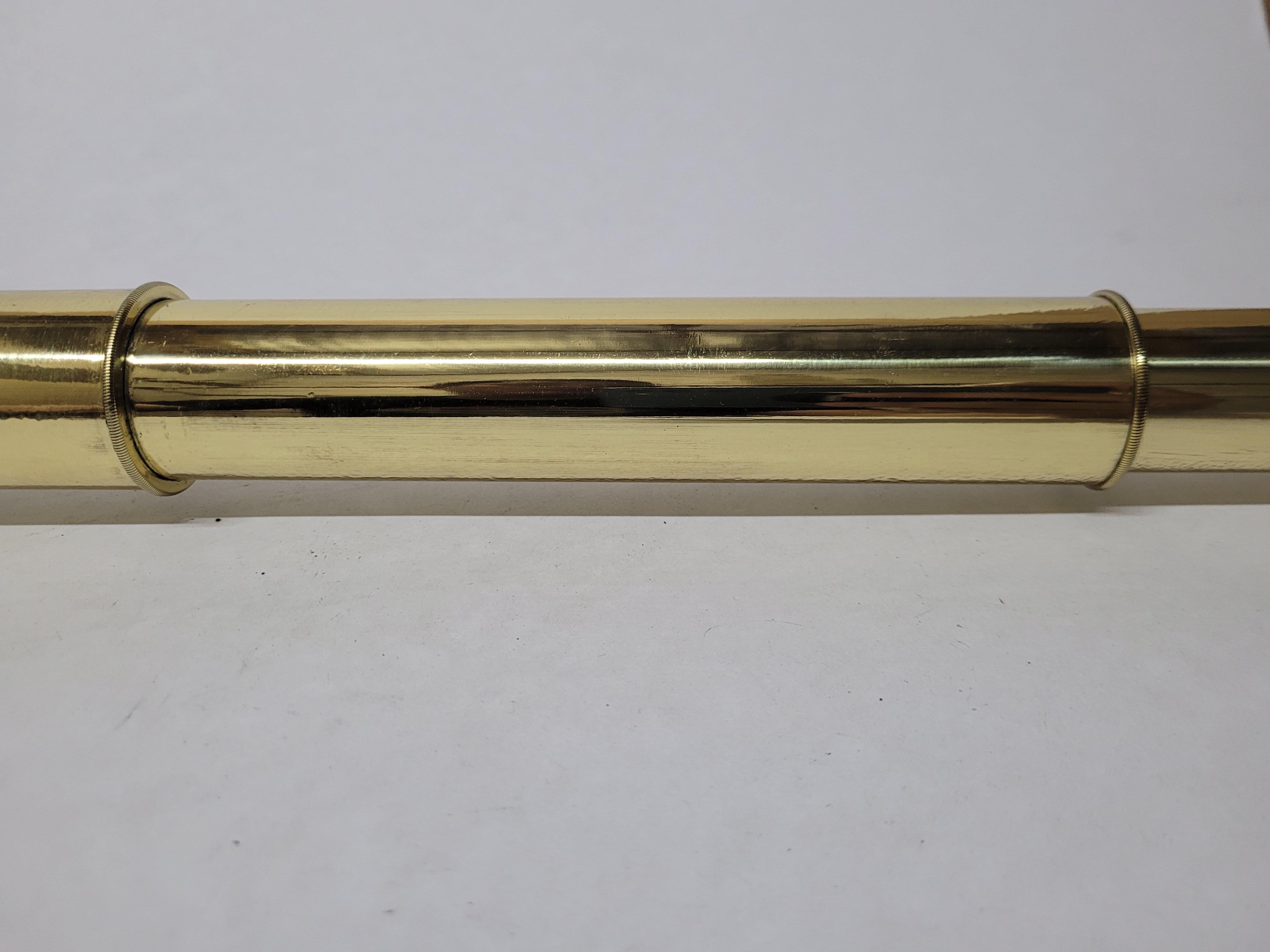 Solid Brass Ship Captains Telescope For Sale 11