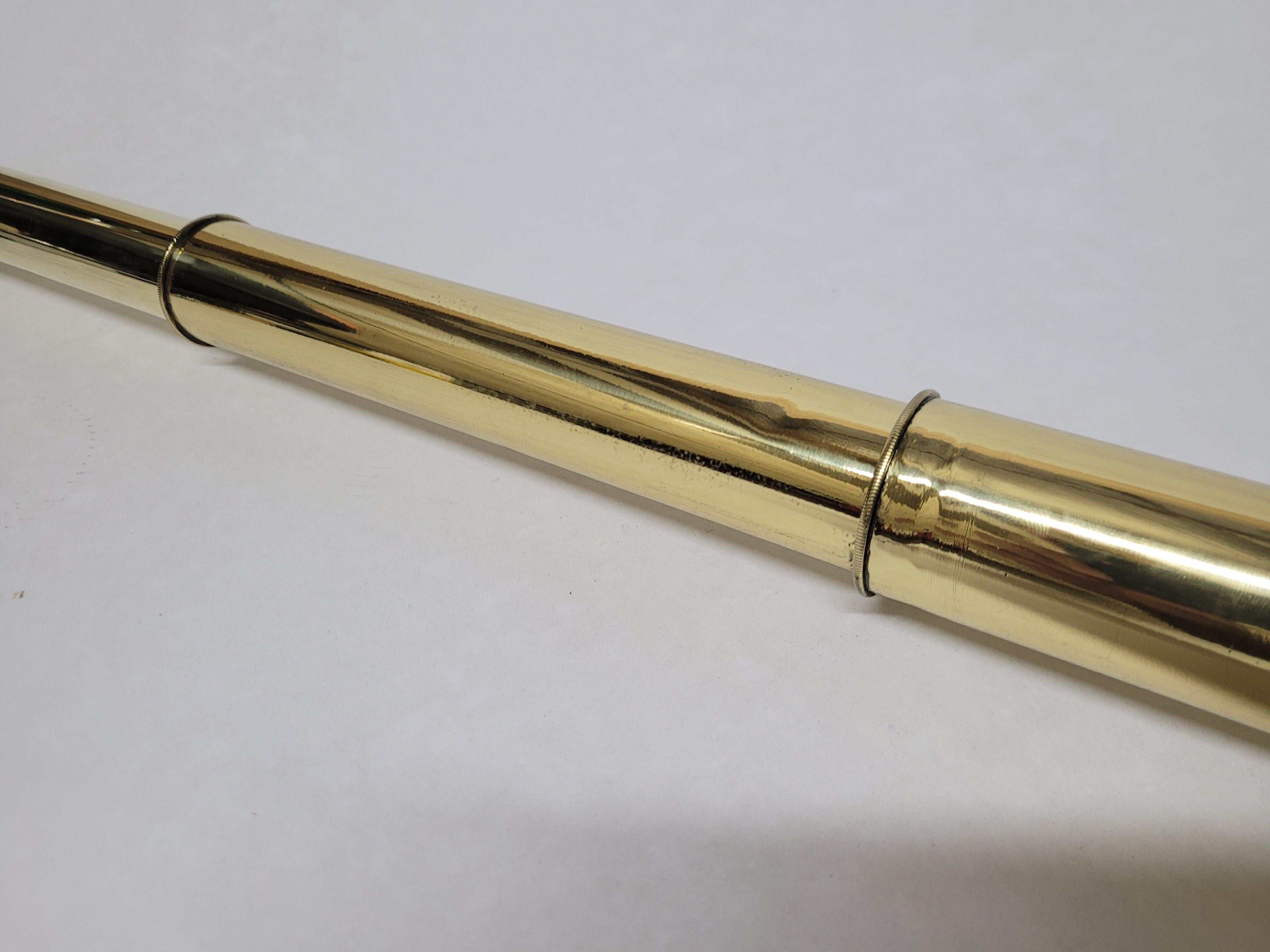 Solid Brass Ship Captains Telescope For Sale 1