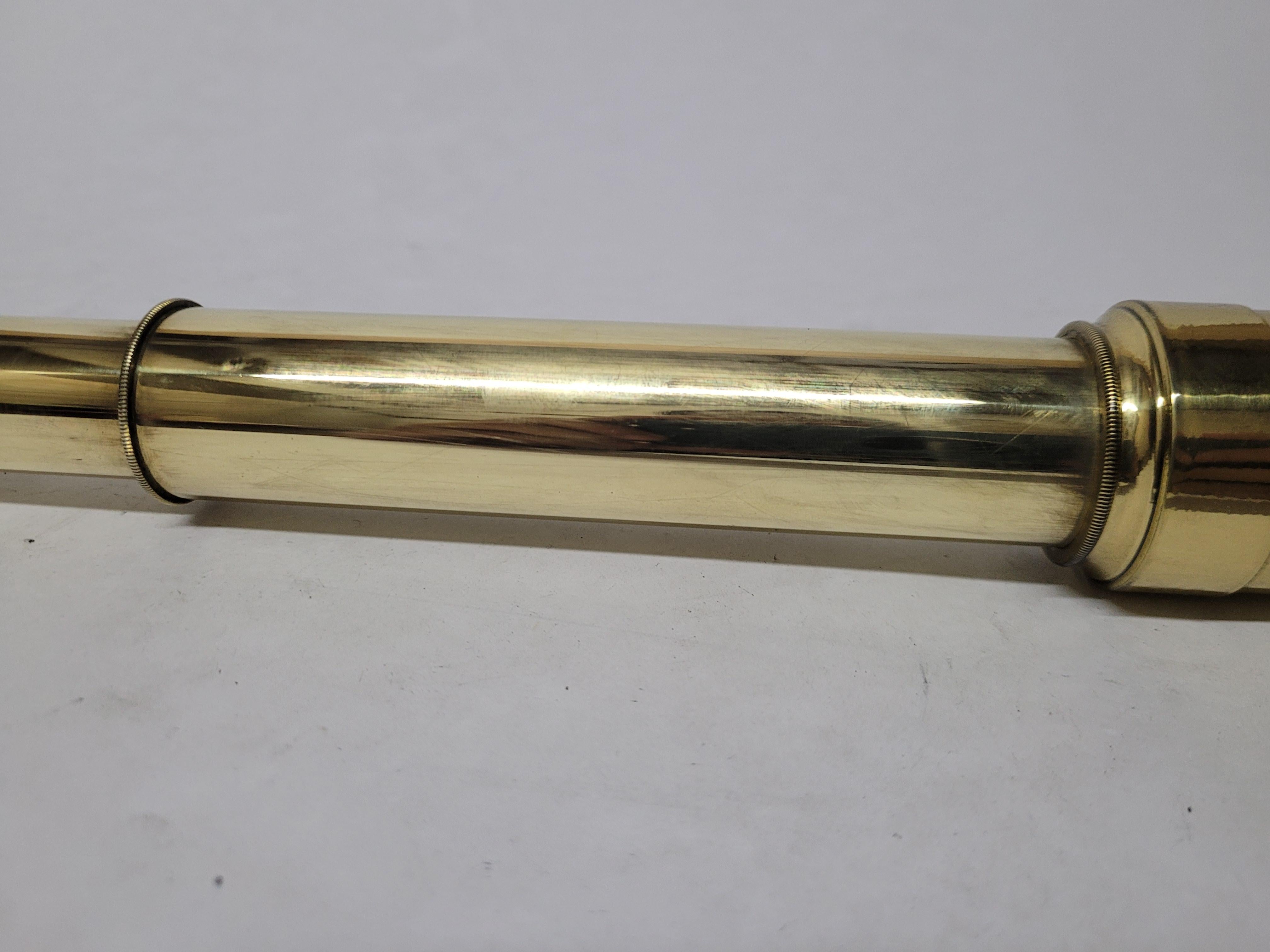 Solid Brass Ship Captains Telescope For Sale 1