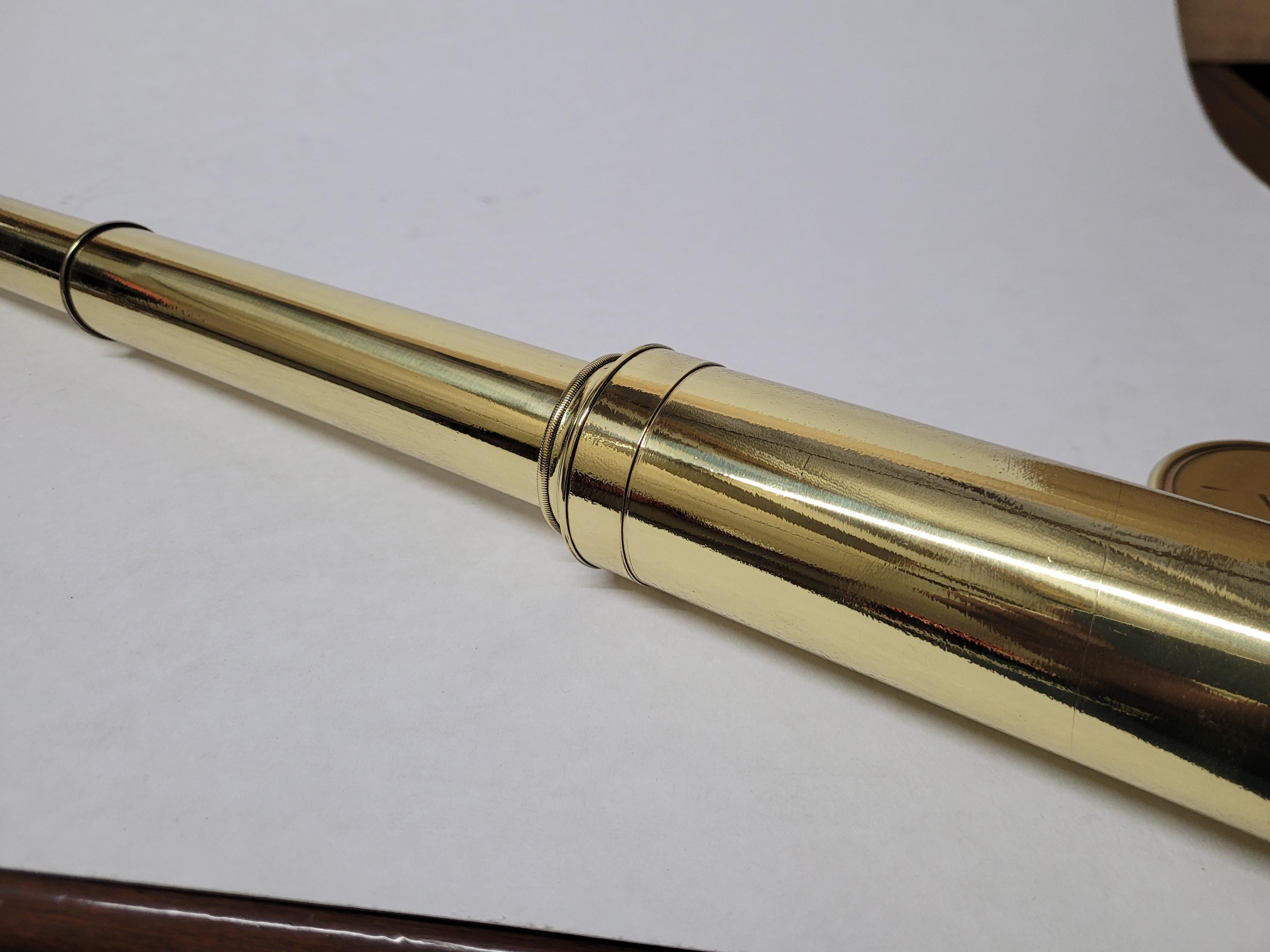 Solid Brass Ship Captains Telescope For Sale 2