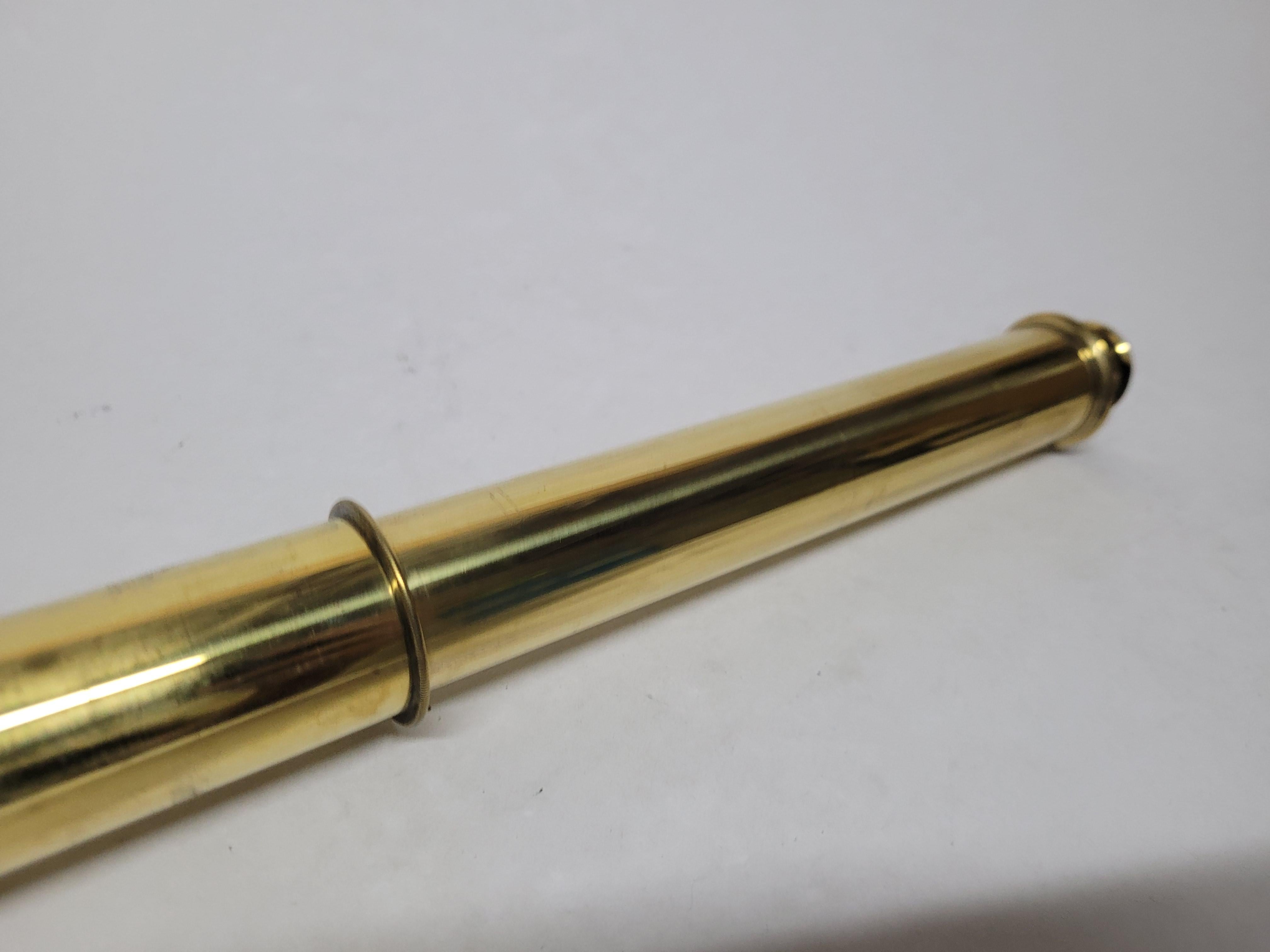 Solid Brass Ship Captains Telescope For Sale 2