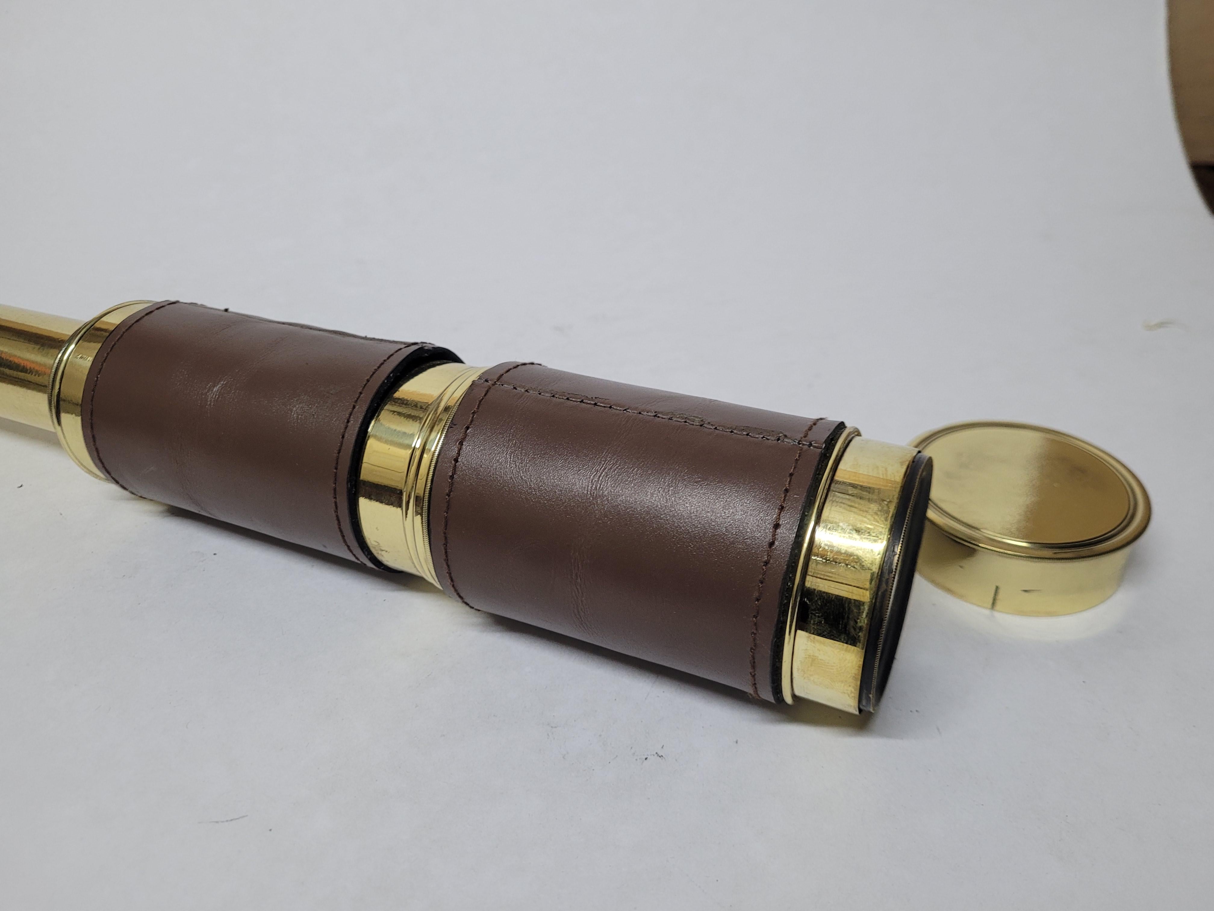 Solid Brass Ship Captains Telescope For Sale 2