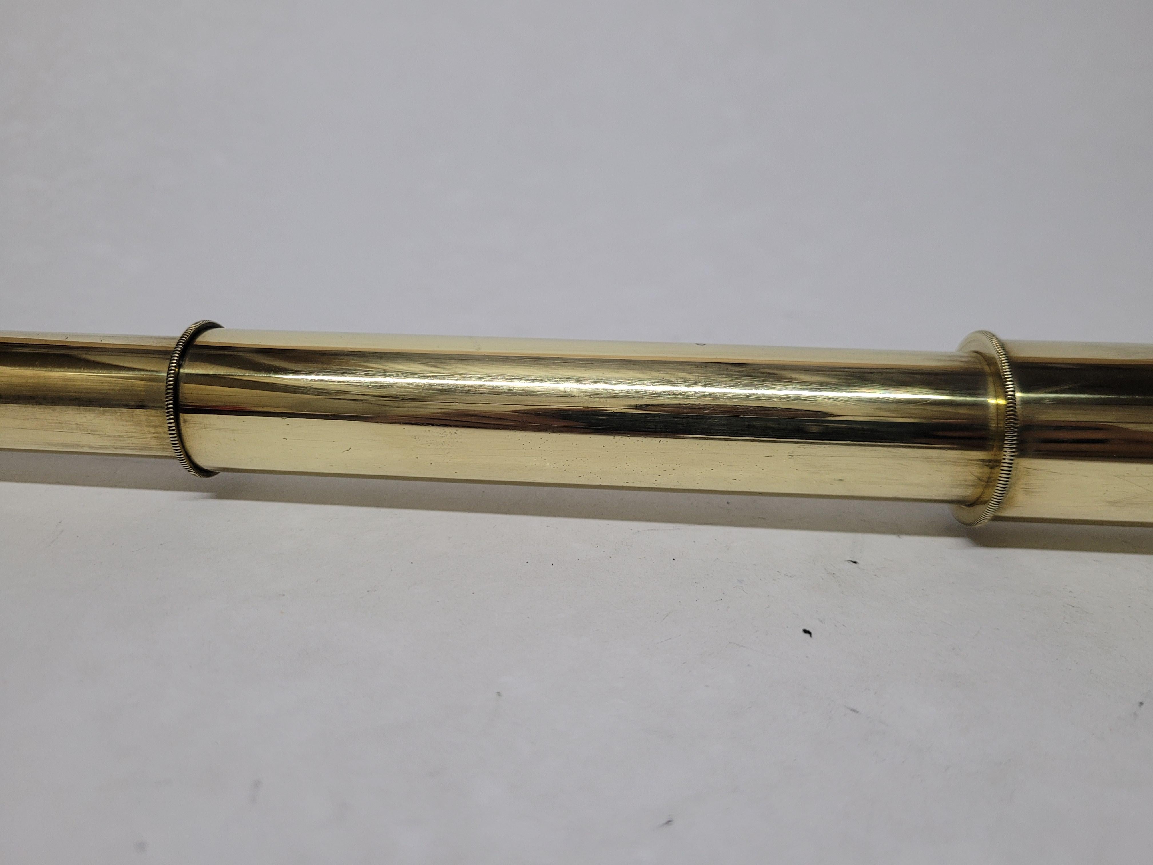 Solid Brass Ship Captains Telescope For Sale 2