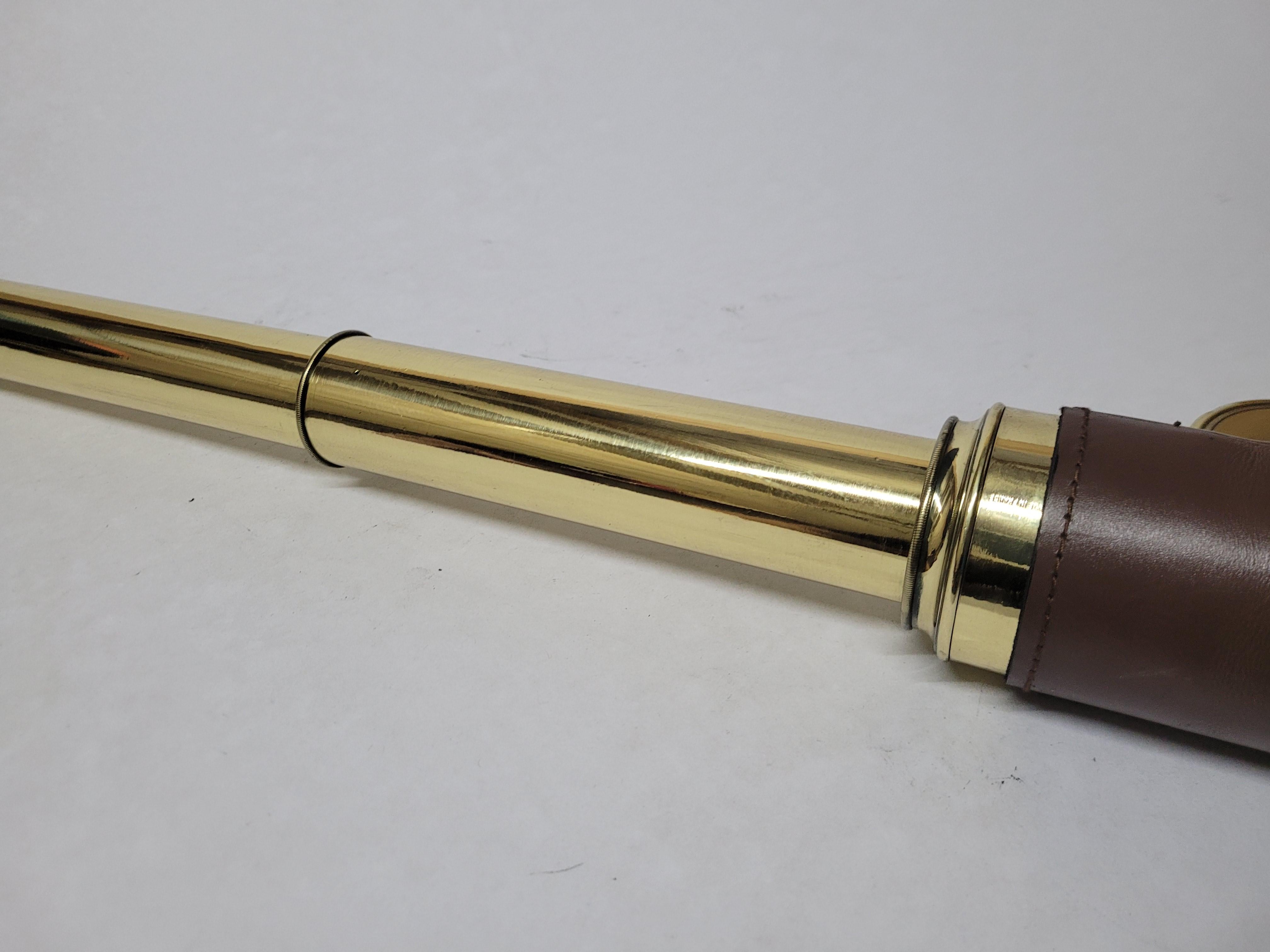 Solid Brass Ship Captains Telescope For Sale 3