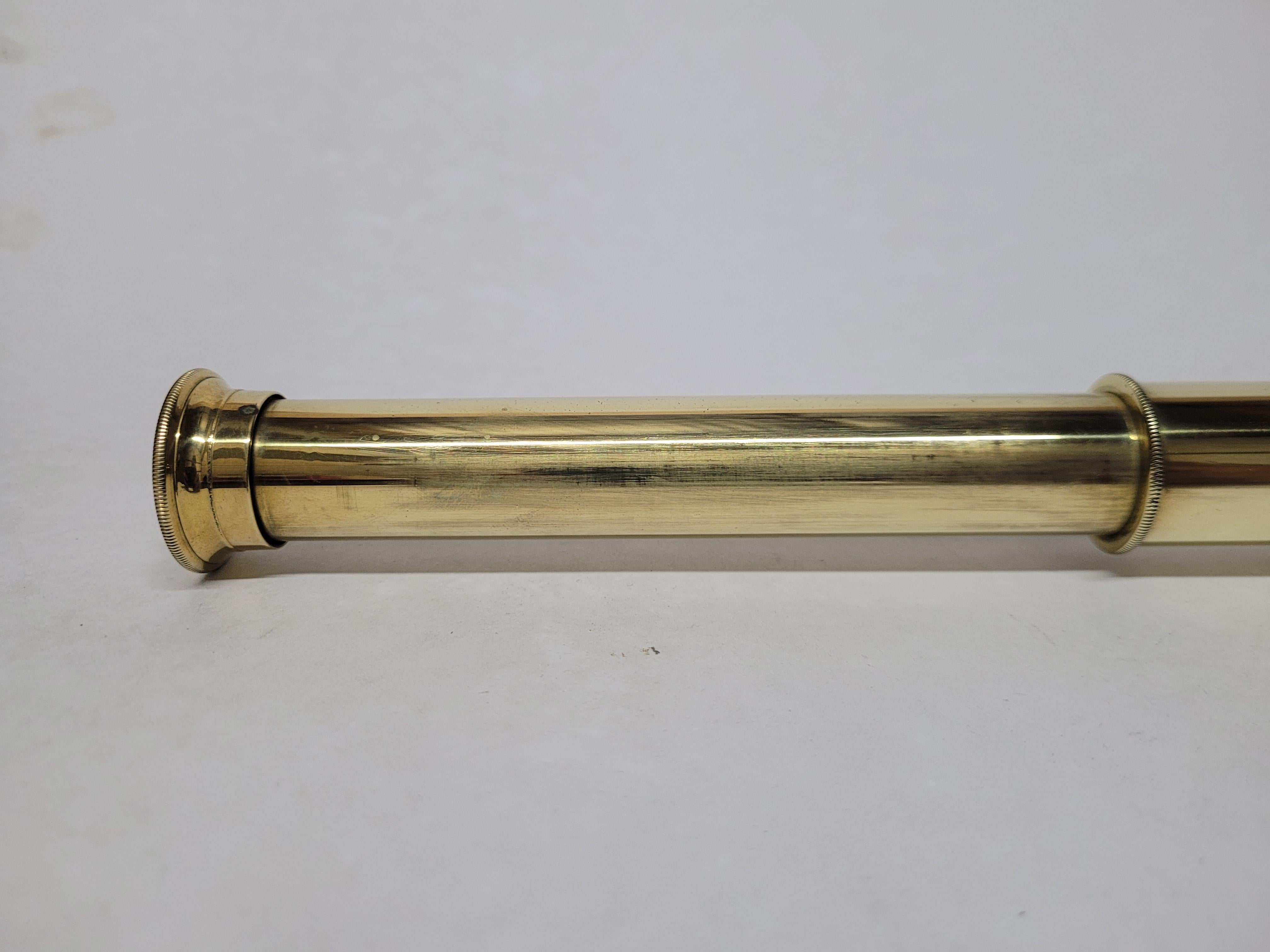 Solid Brass Ship Captains Telescope For Sale 3