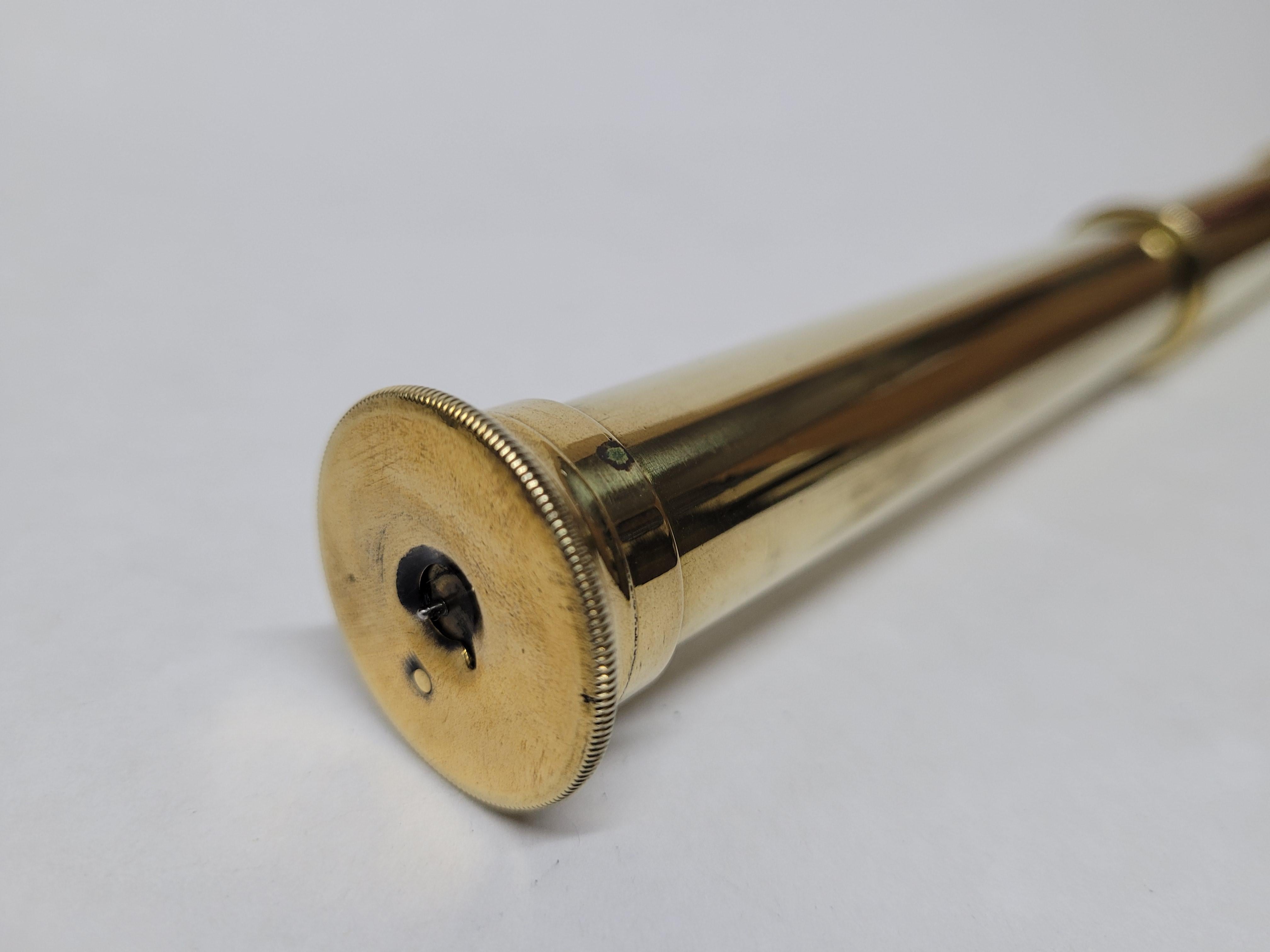 Solid Brass Ship Captains Telescope For Sale 4