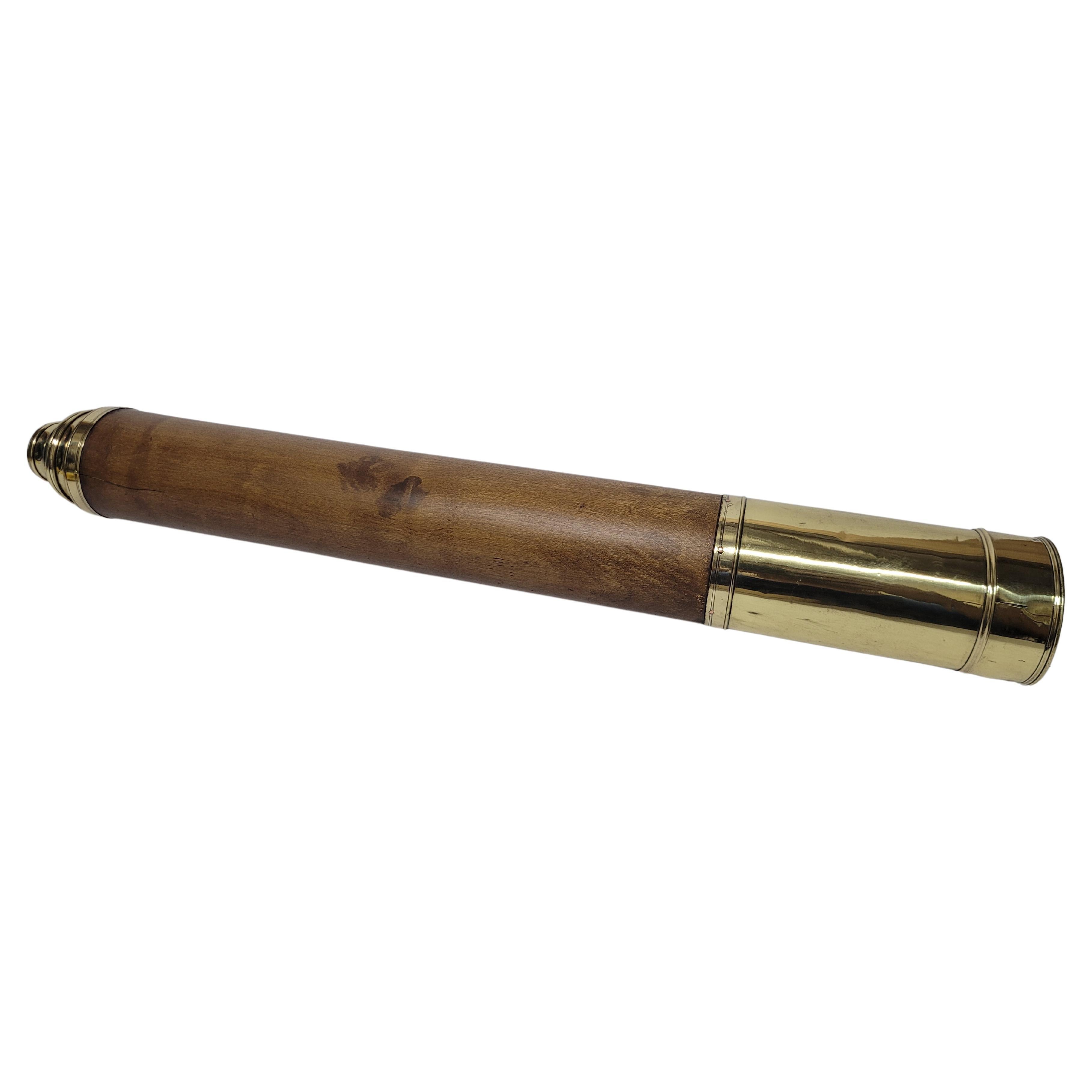 Solid Brass Ship Captains Telescope For Sale