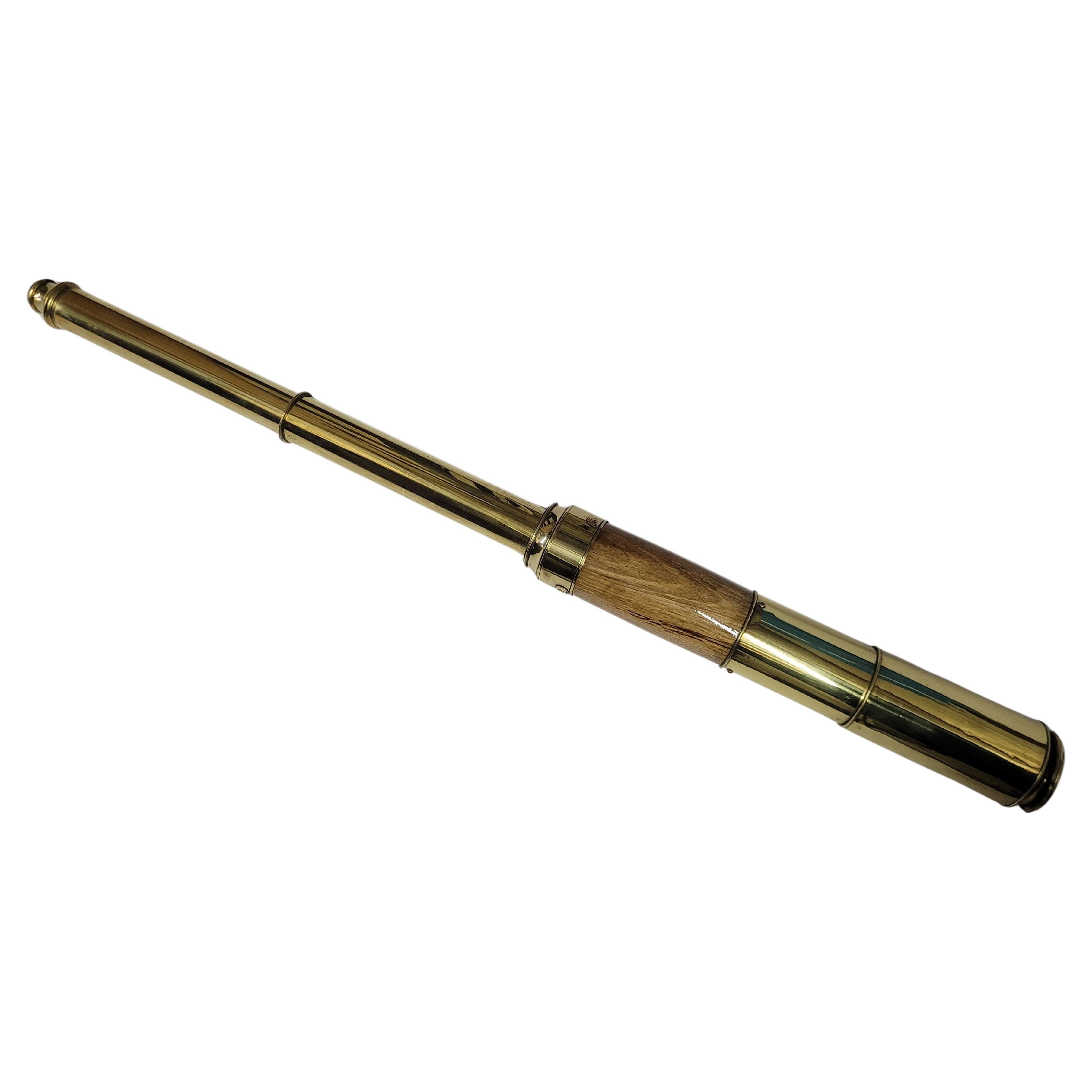 Solid Brass Ship Captains Telescope For Sale