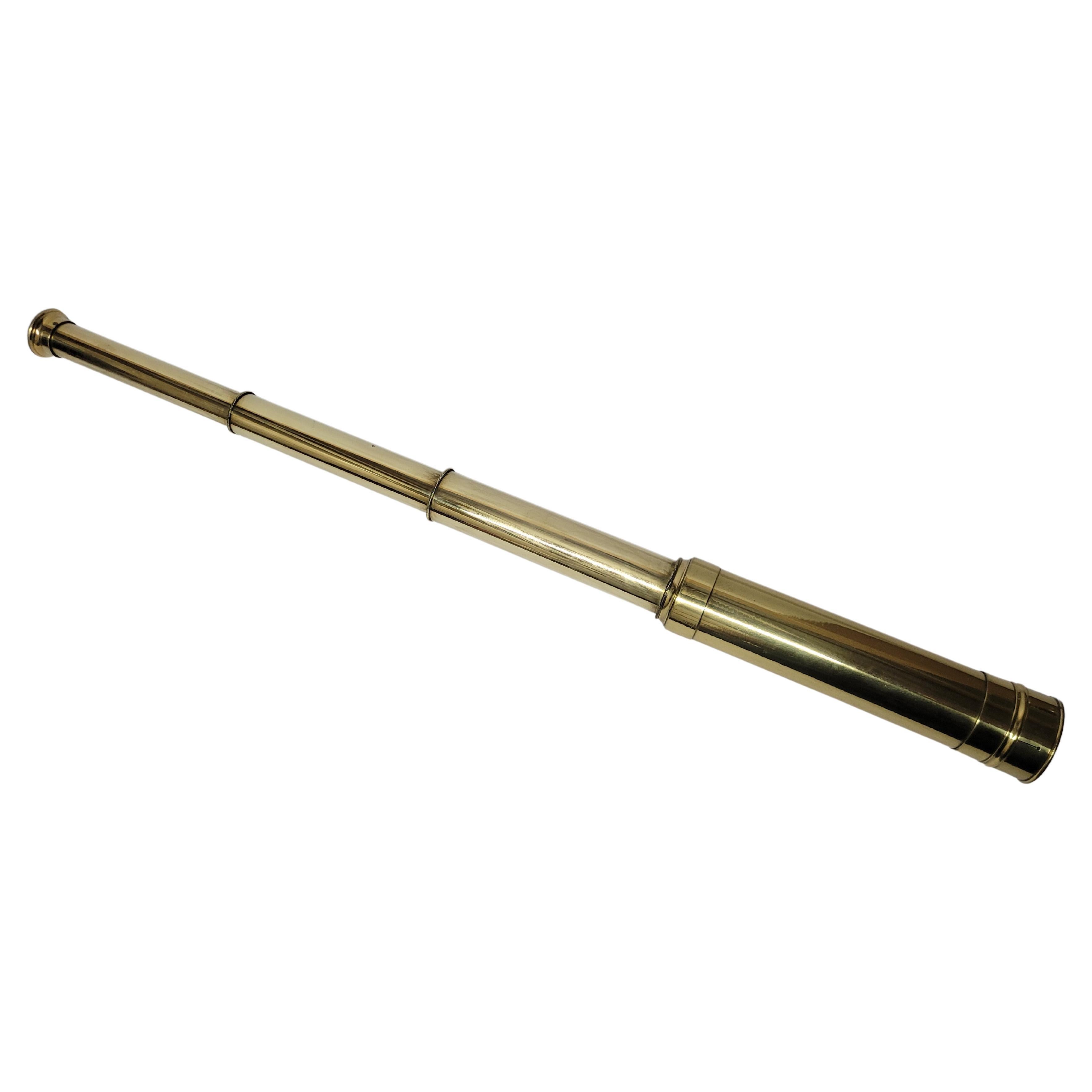 Solid Brass Ship Captains Telescope For Sale