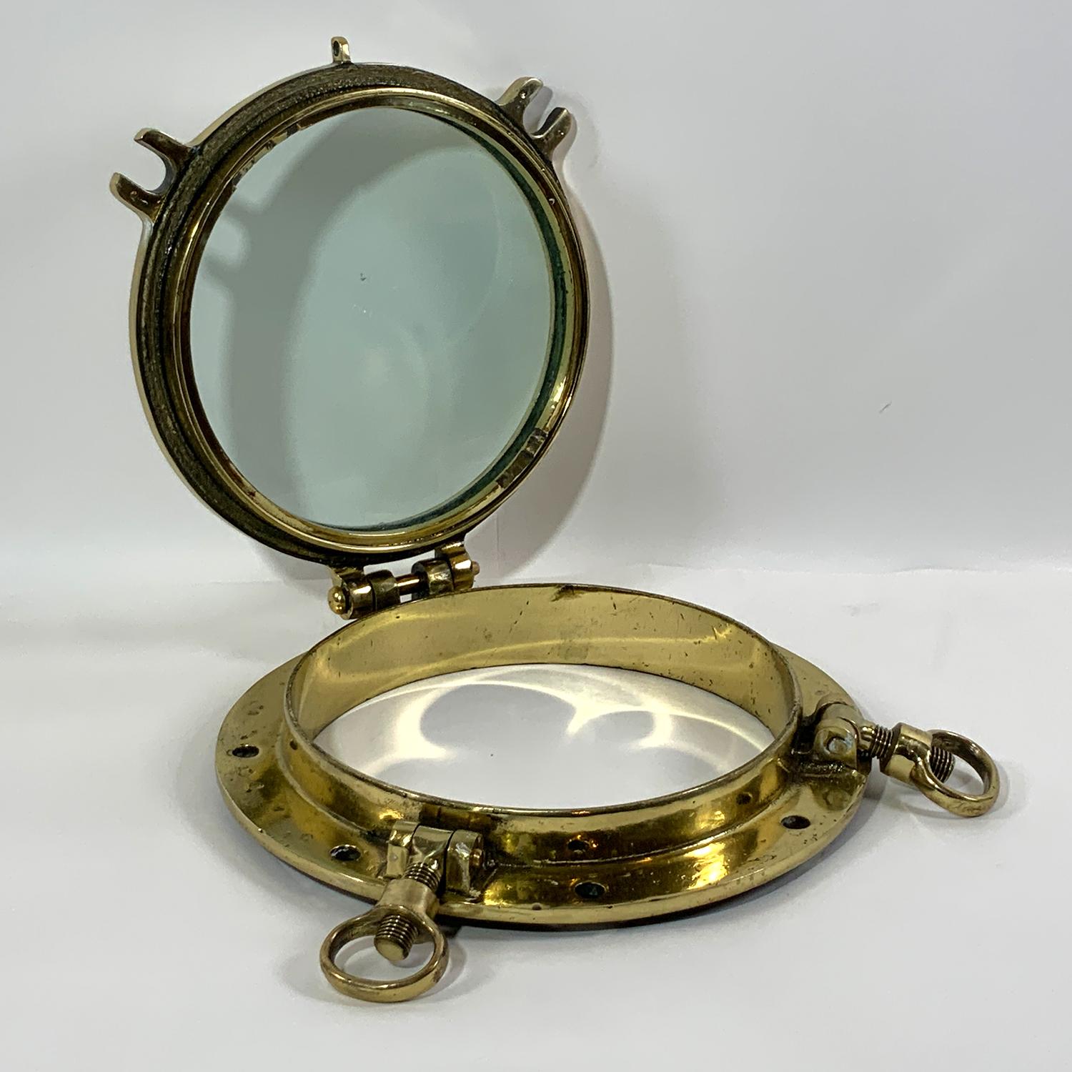Mid-20th Century Solid Brass Ship or Yacht Porthole