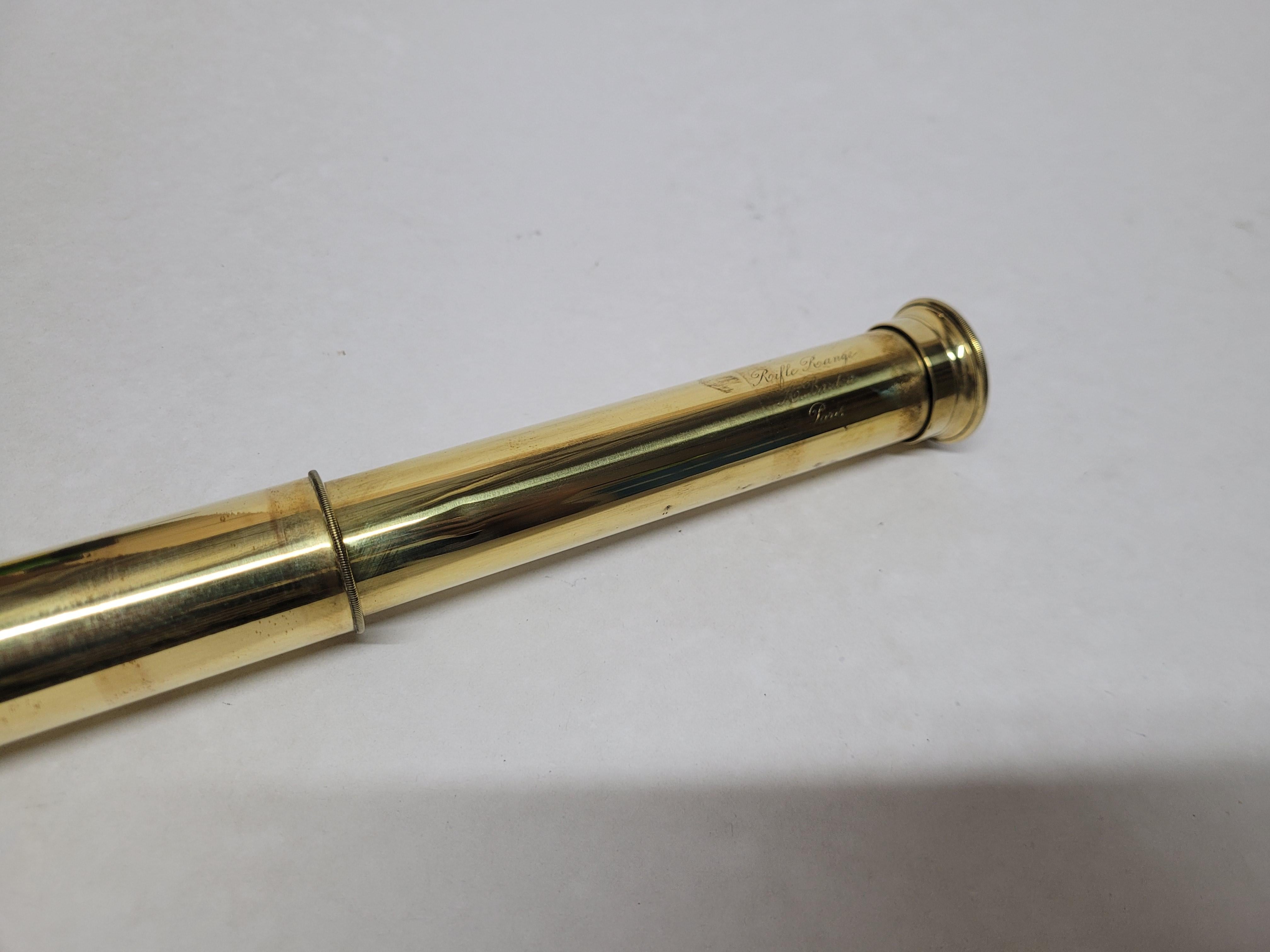 Solid Brass Ship Rifle Telescope For Sale 5