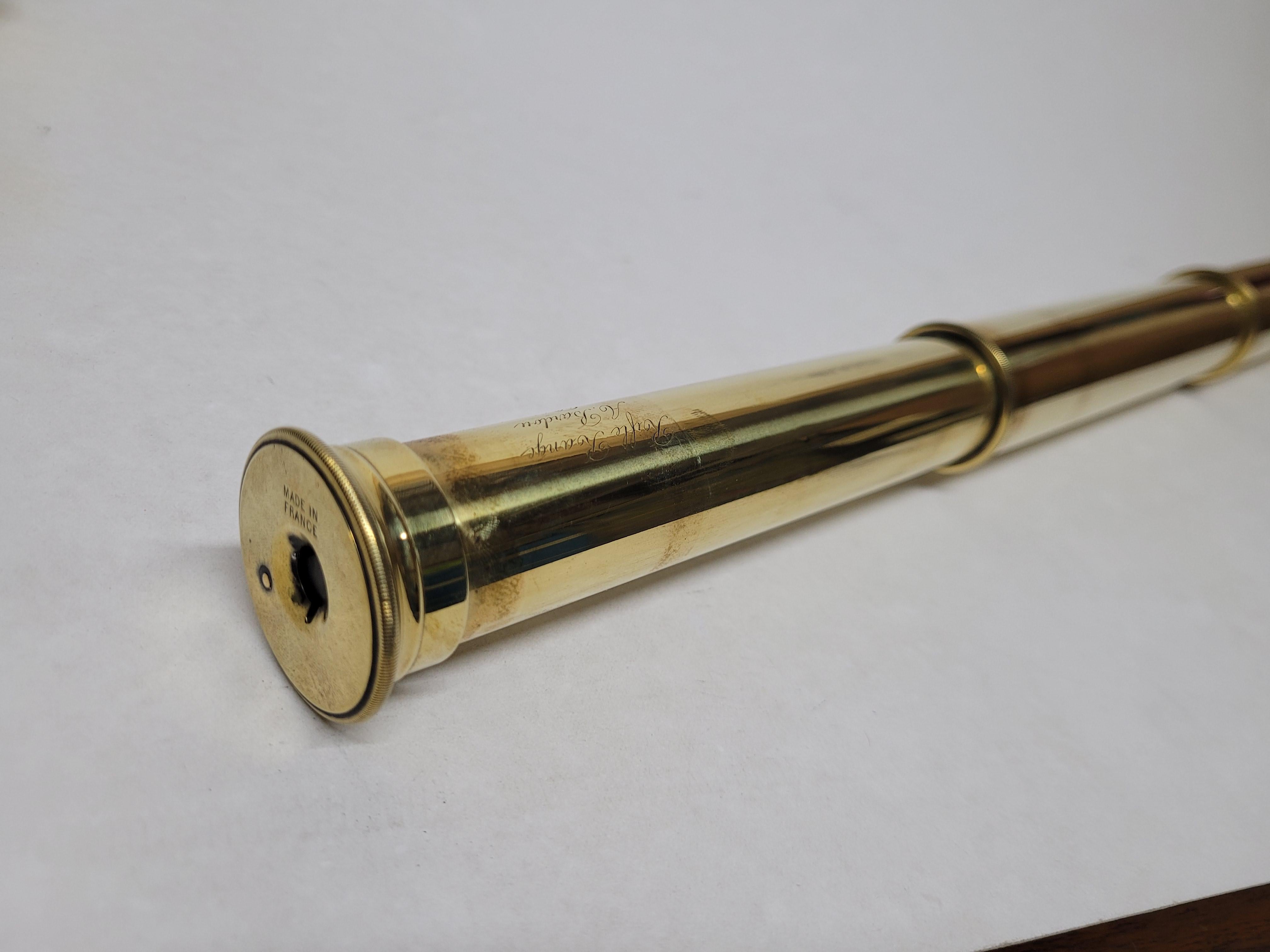 Telescopio per fucile da nave in ottone massiccio in vendita 10