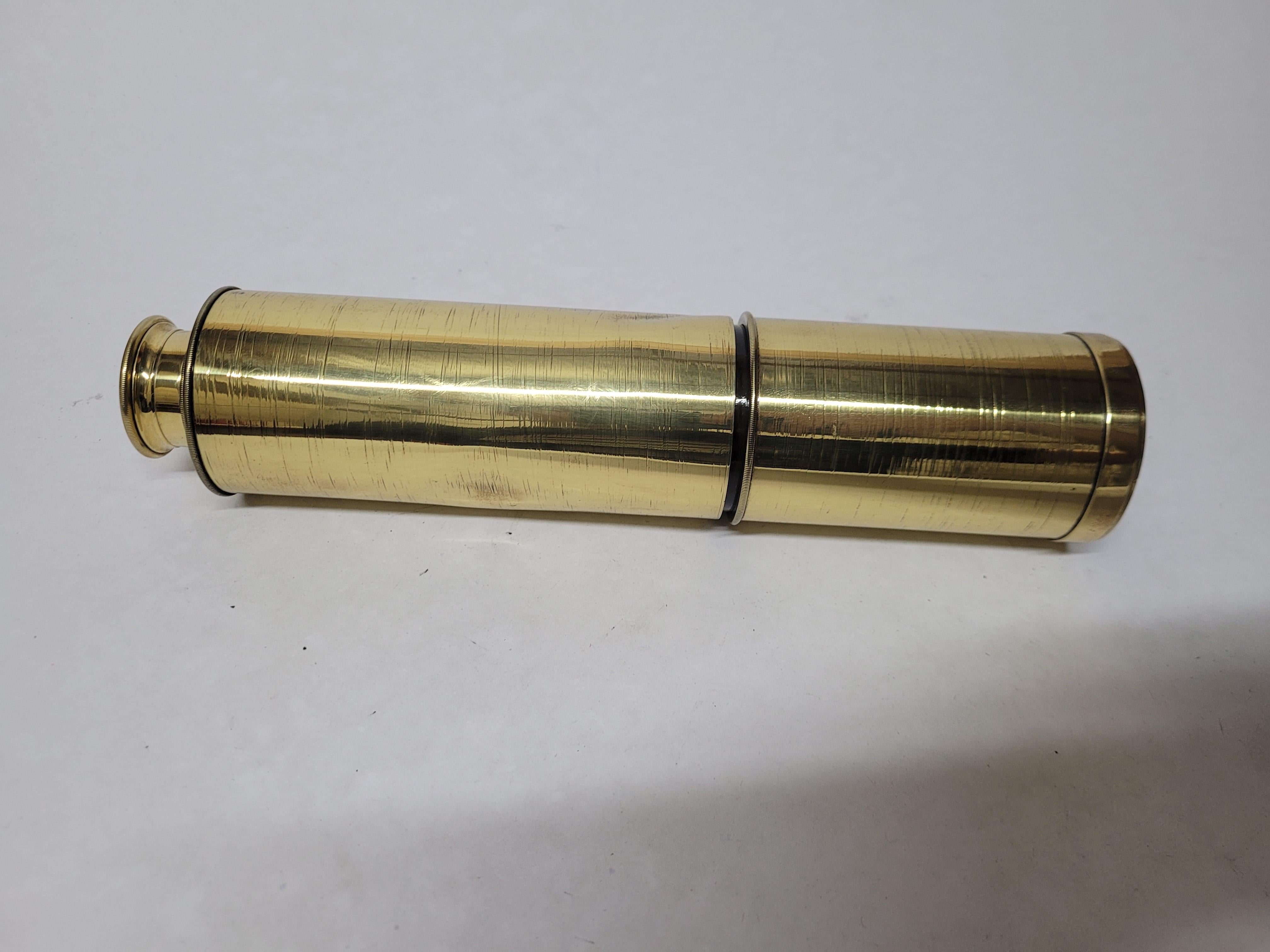 Solid Brass Ship Rifle Telescope For Sale 13