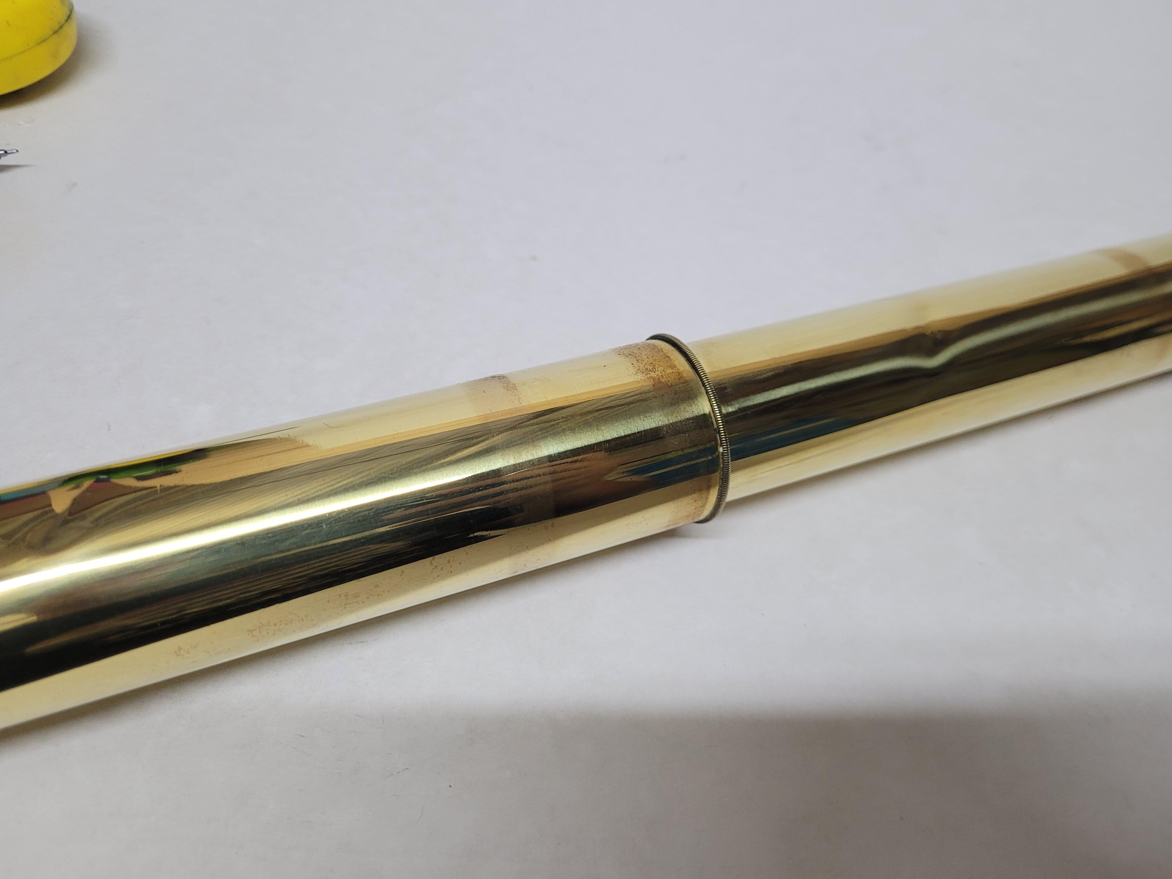 Solid Brass Ship Rifle Telescope For Sale 2
