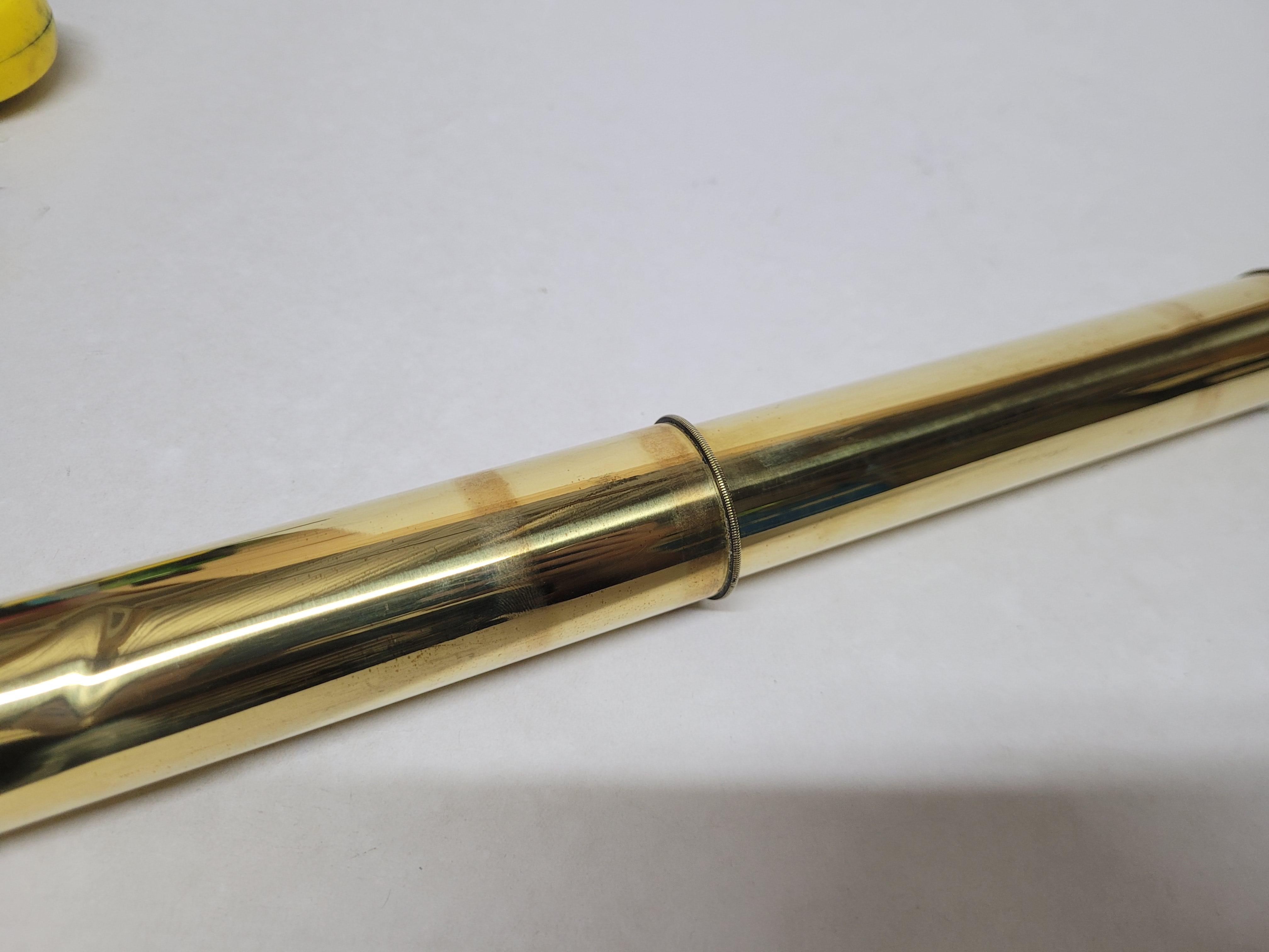 Solid Brass Ship Rifle Telescope For Sale 3