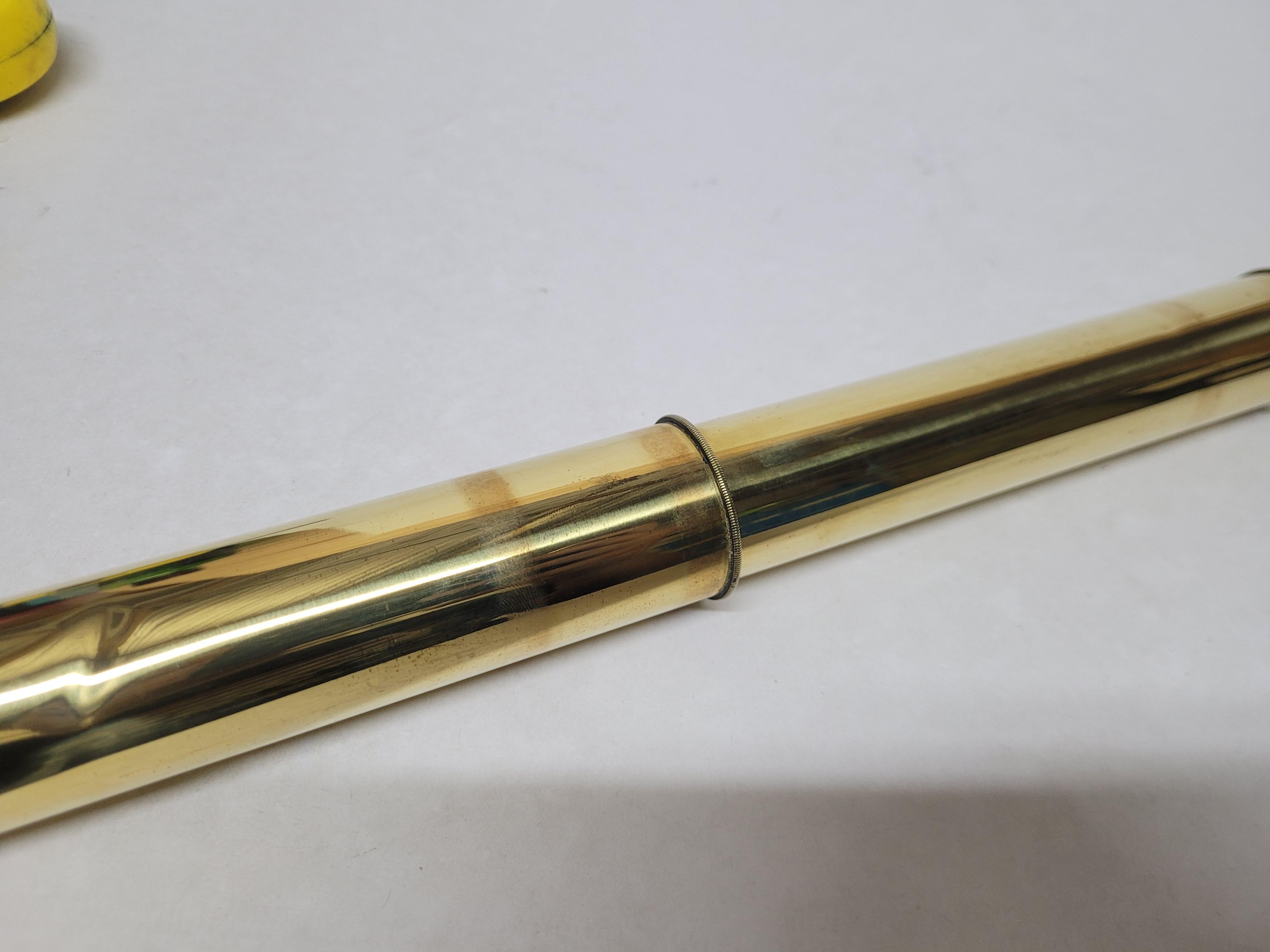 Telescopio per fucile da nave in ottone massiccio in vendita 2