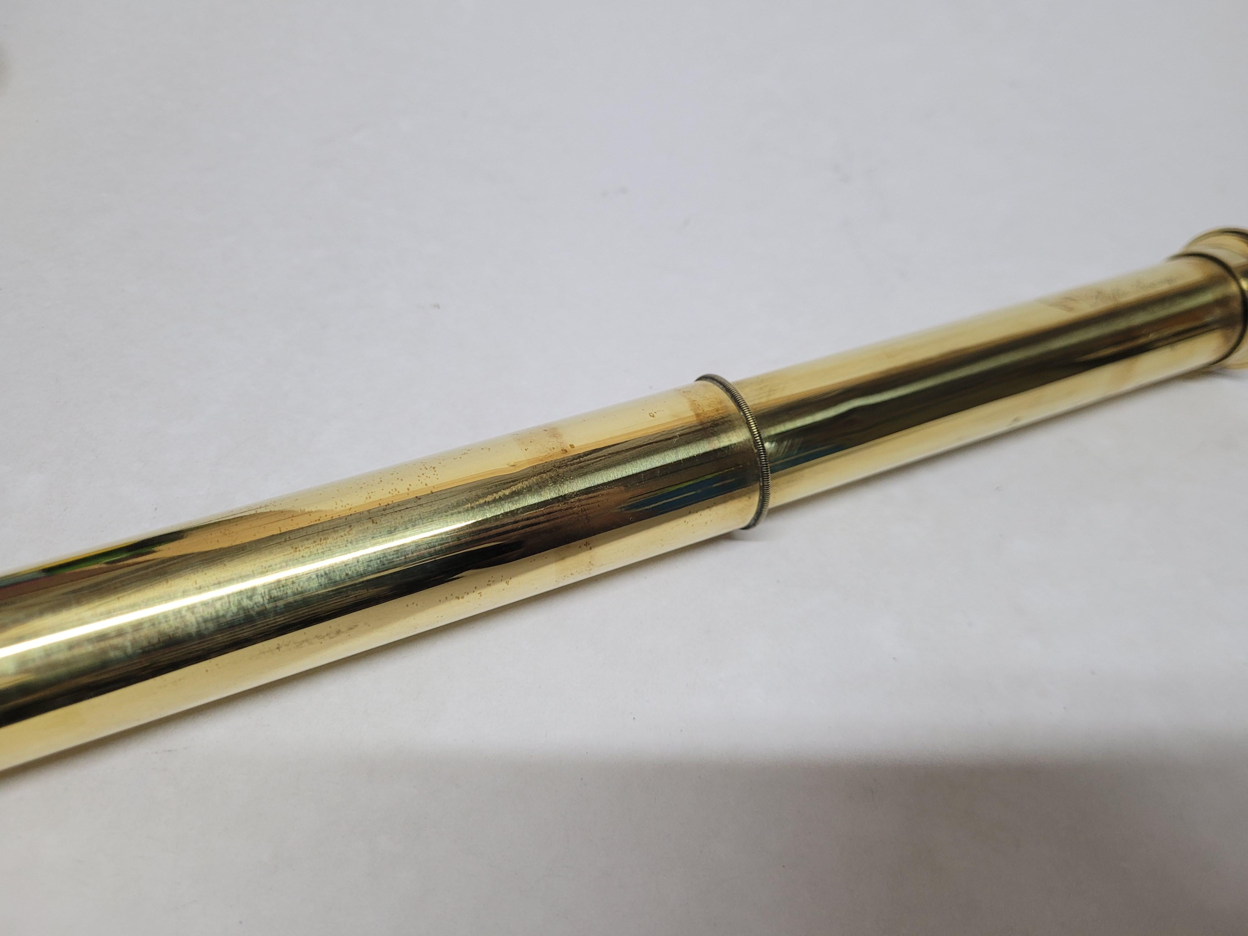 Solid Brass Ship Rifle Telescope For Sale 4