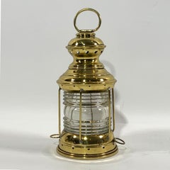 Solid Brass Ships Anchor Lantern