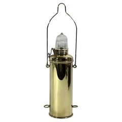 Vintage Solid Brass Ships Anchor Lantern