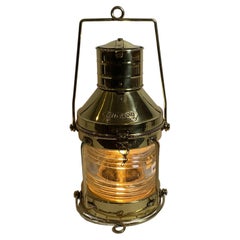 Solid Brass Ships Anchor Lantern