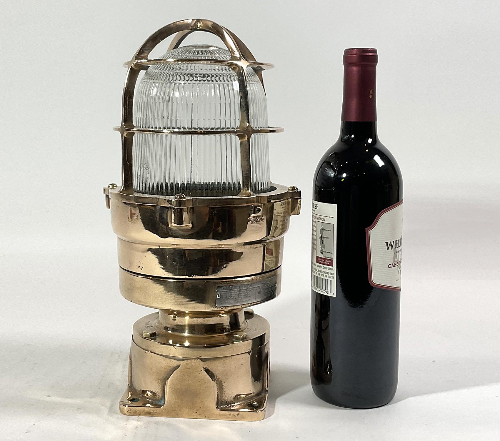 American Solid Brass Ships Beacon Light For Sale