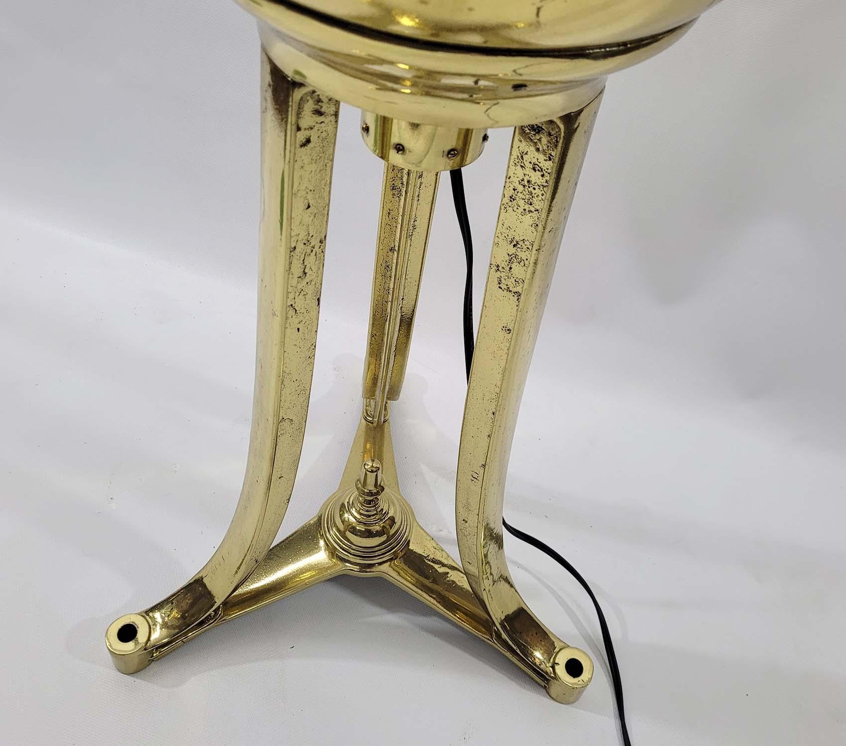 Solid Brass Ships Binnacle Stand For Sale 7