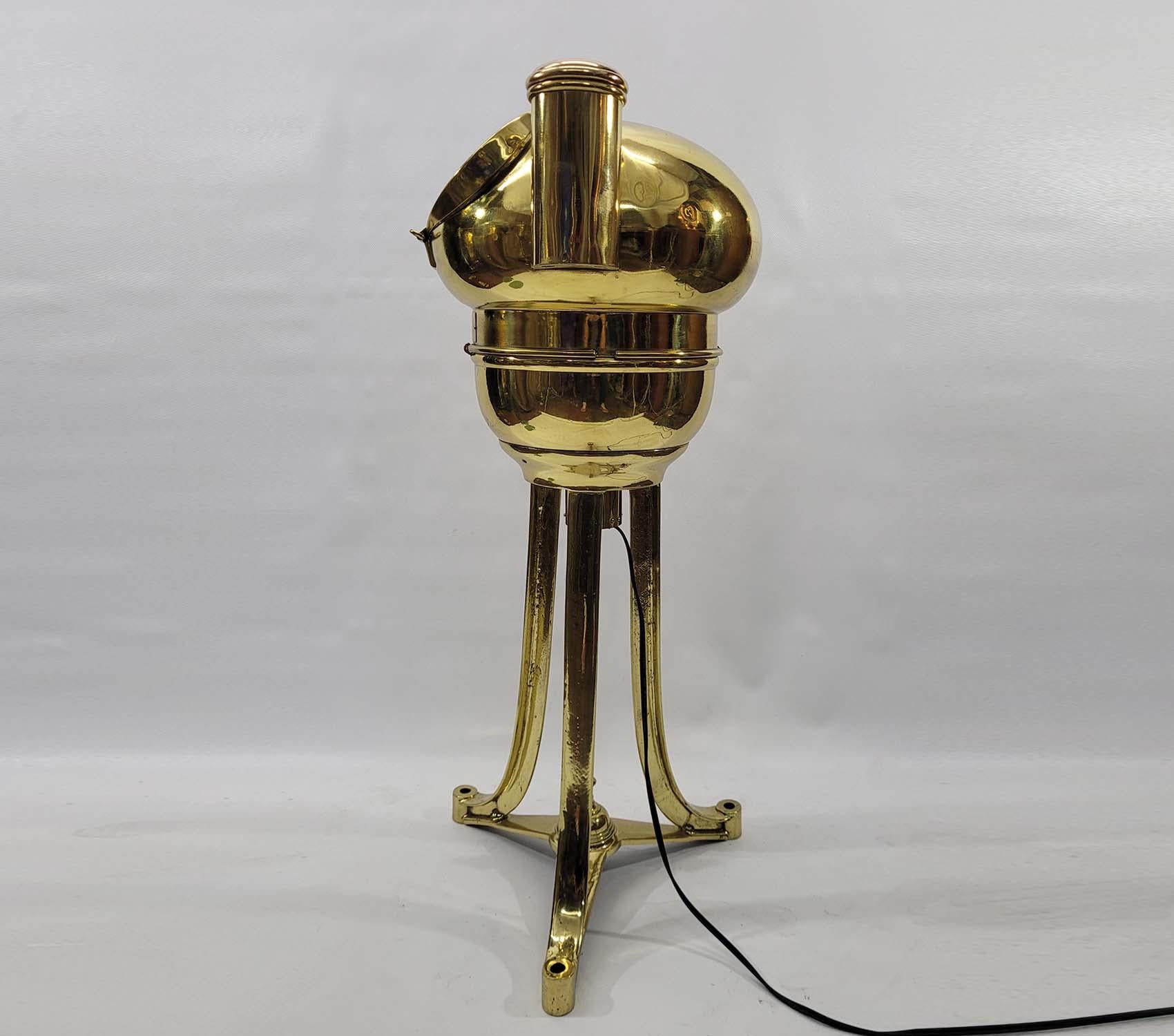 Solid Brass Ships Binnacle Stand For Sale 8
