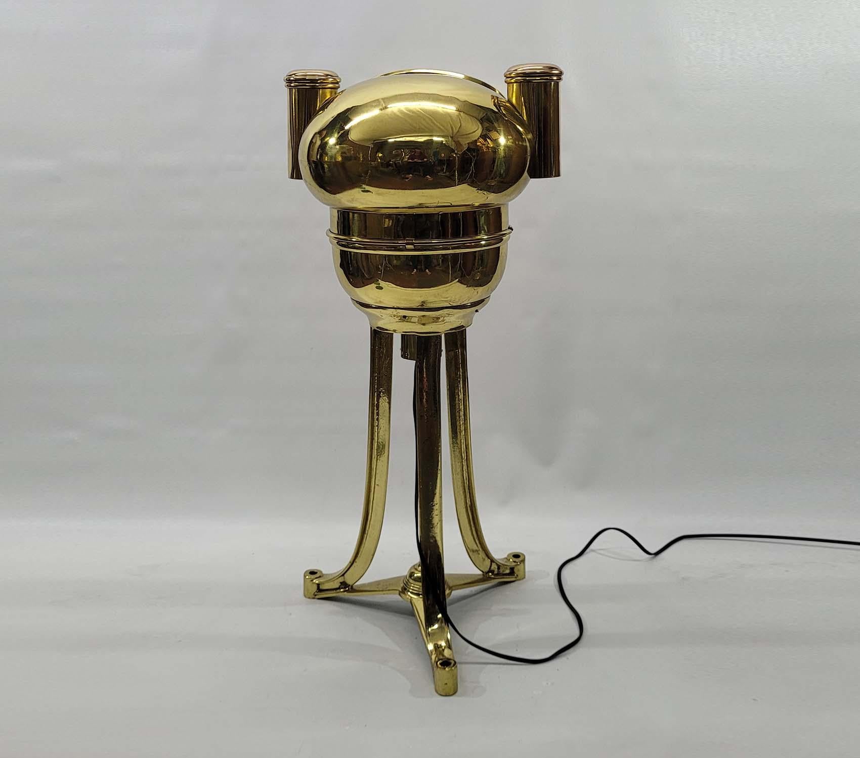 Solid Brass Ships Binnacle Stand For Sale 9