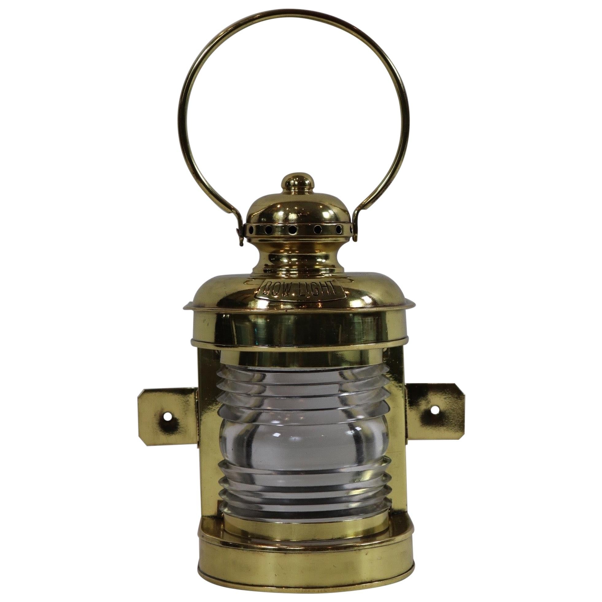 Solid Brass Ships Bow Light