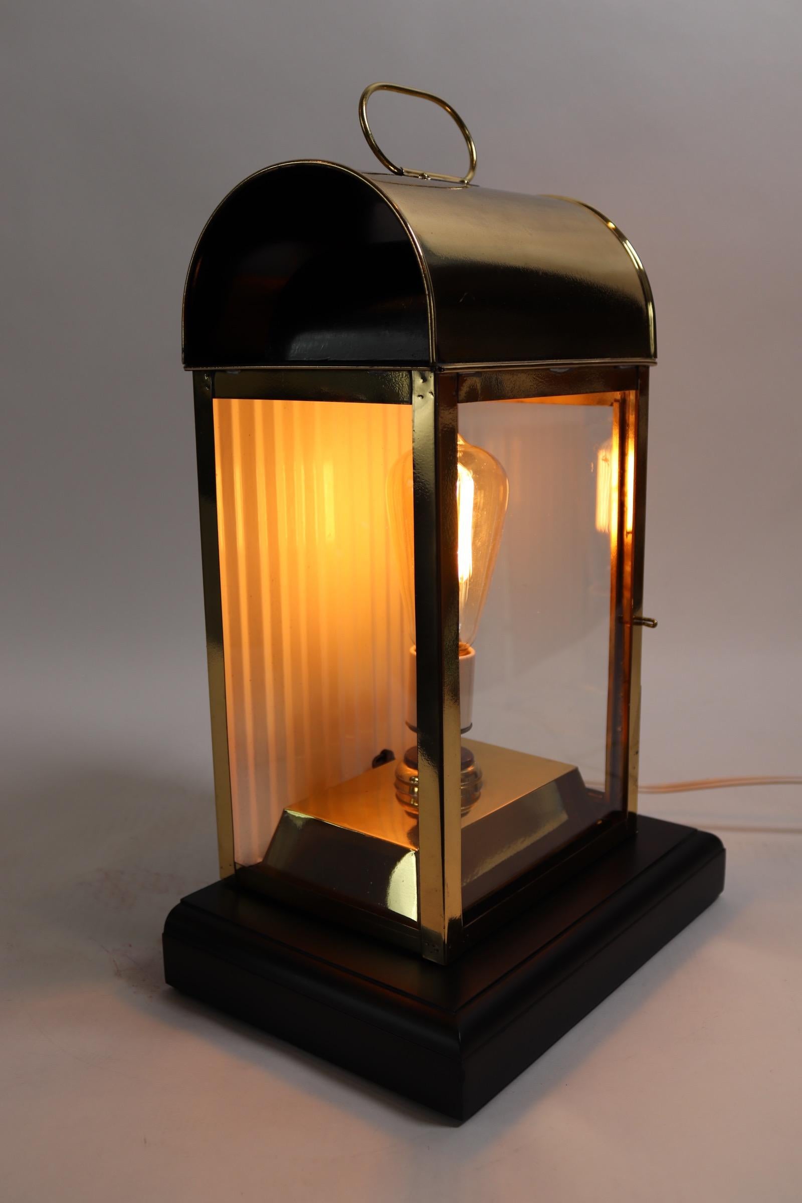 Solid Brass Ships Cabin Lantern For Sale 2